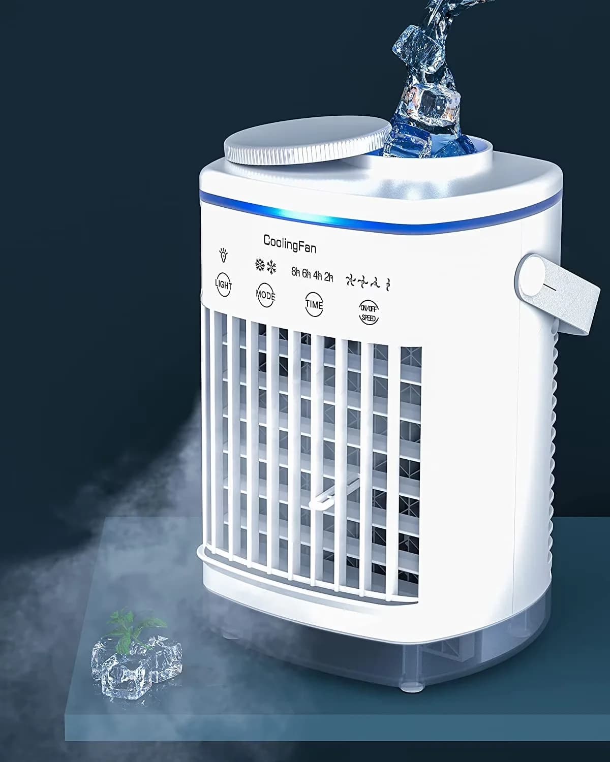 Modern Fans In Cooling with Timer, Portable Air Conditioner - White Abs Model 905D4A