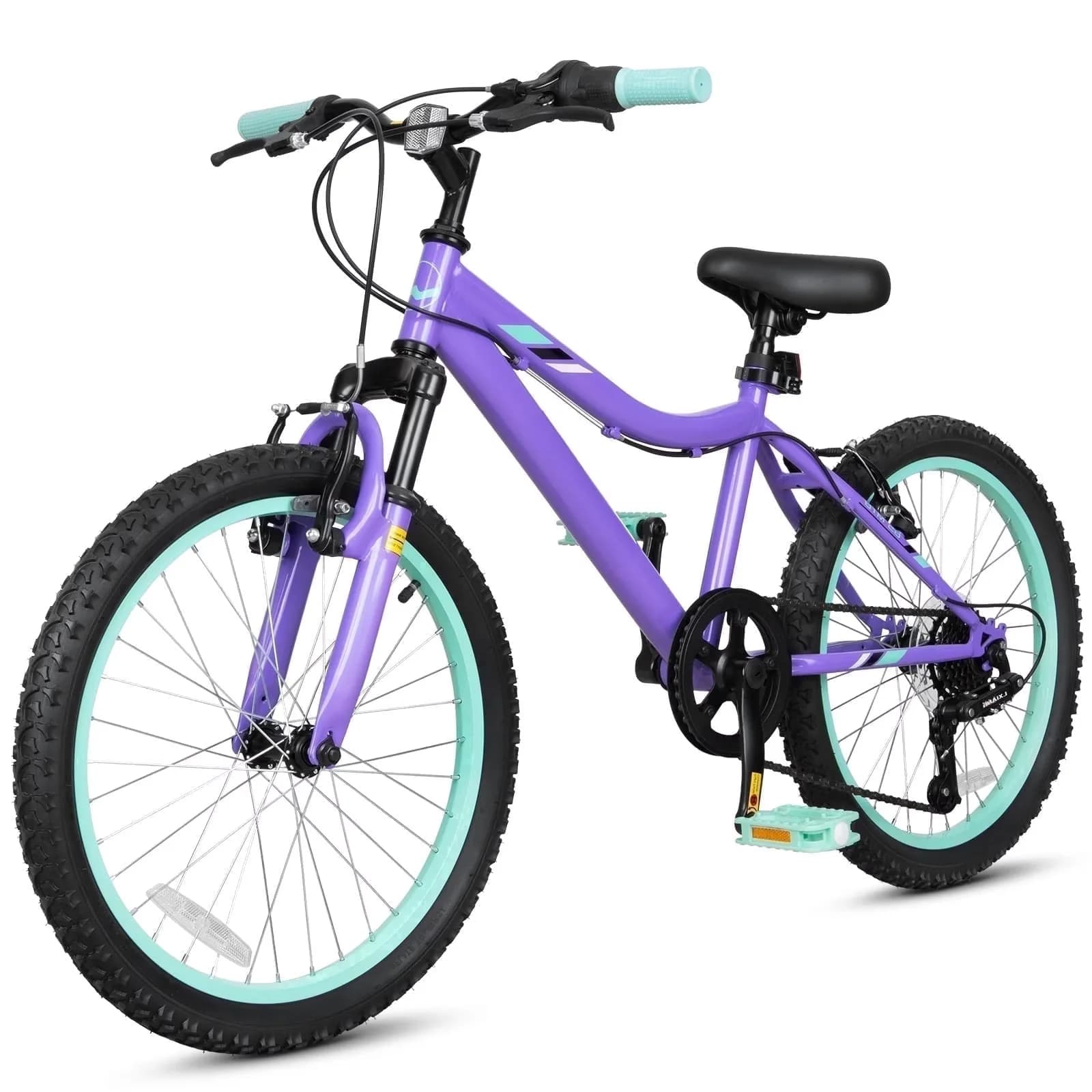 Premium Kids Bike with Adjustable Seat Height, Adjustable Speed, Number of Speeds: 6 - Purple Model 382AAD