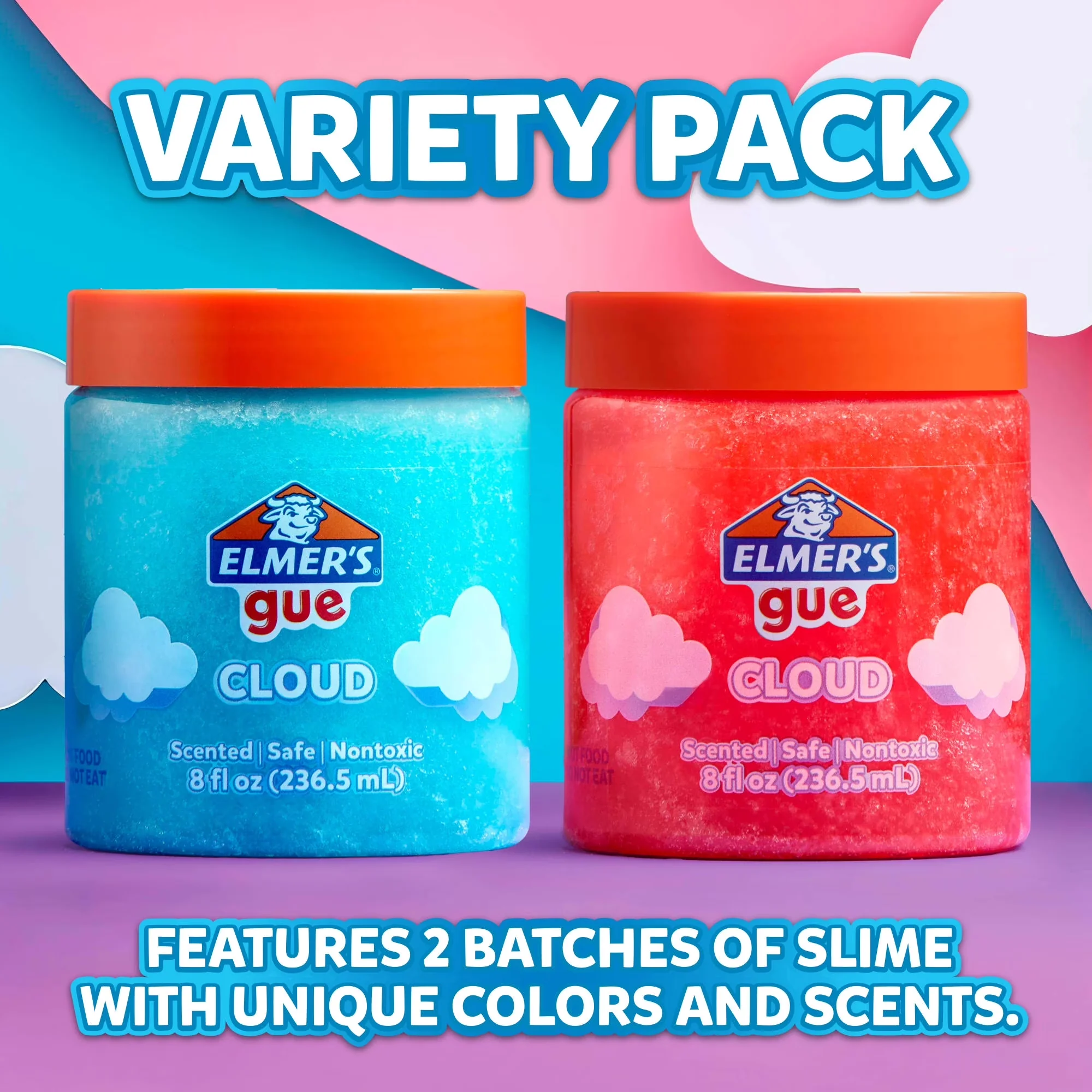 Adhesives Glues In Paint Supplies Tool Modern with Scented, safe, and nontoxic, Cloud Slime, Elmer’s Gue Premade Slime - Assorted... Model A55743