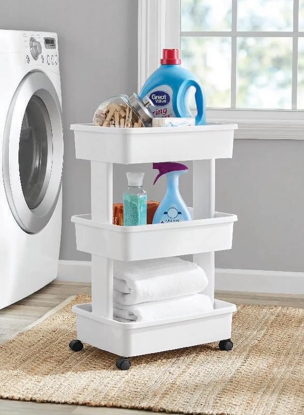 Professional Garage Storage Supply with Portable, Rolling, Arctic White - Polypropylene White Model FC4FE2