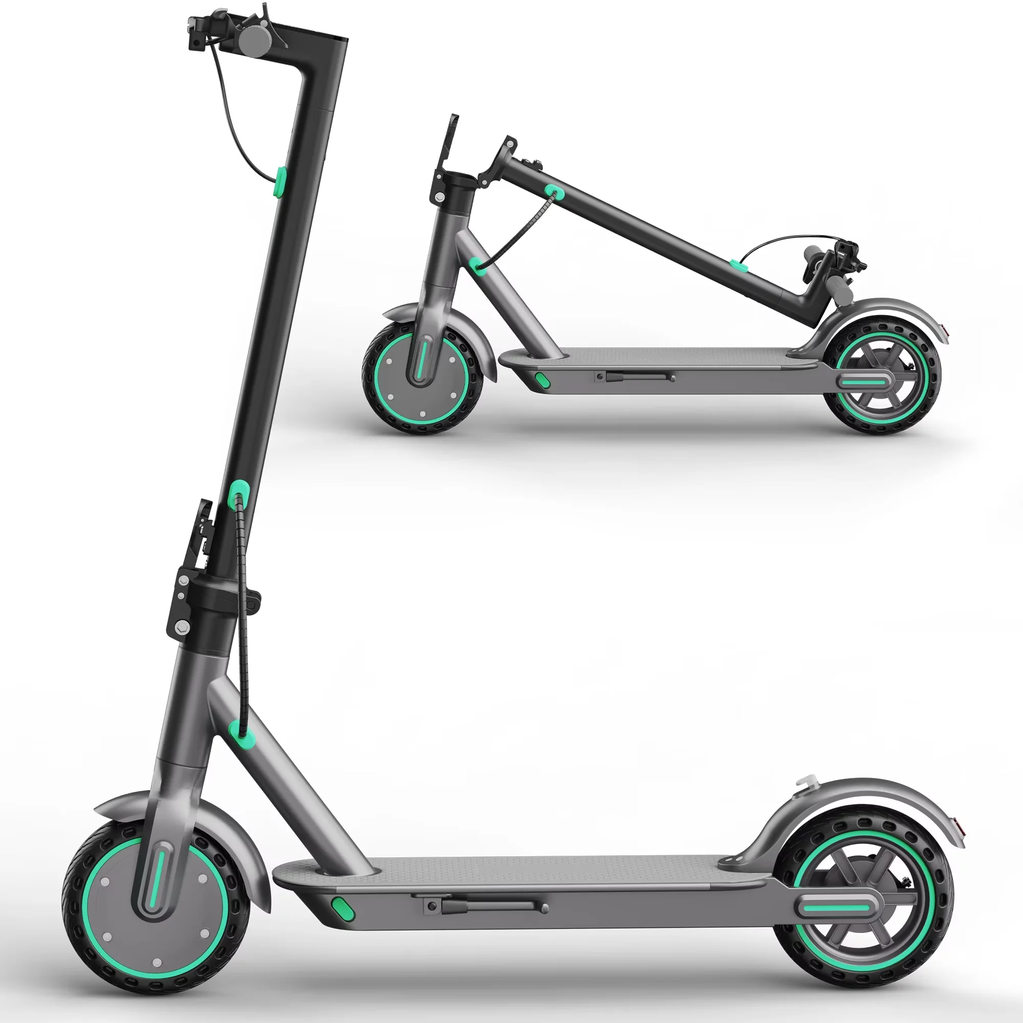 Scooter Quality with 350W, Portable, Fast Commuter Electric - Aluminum Blue Model 26B556