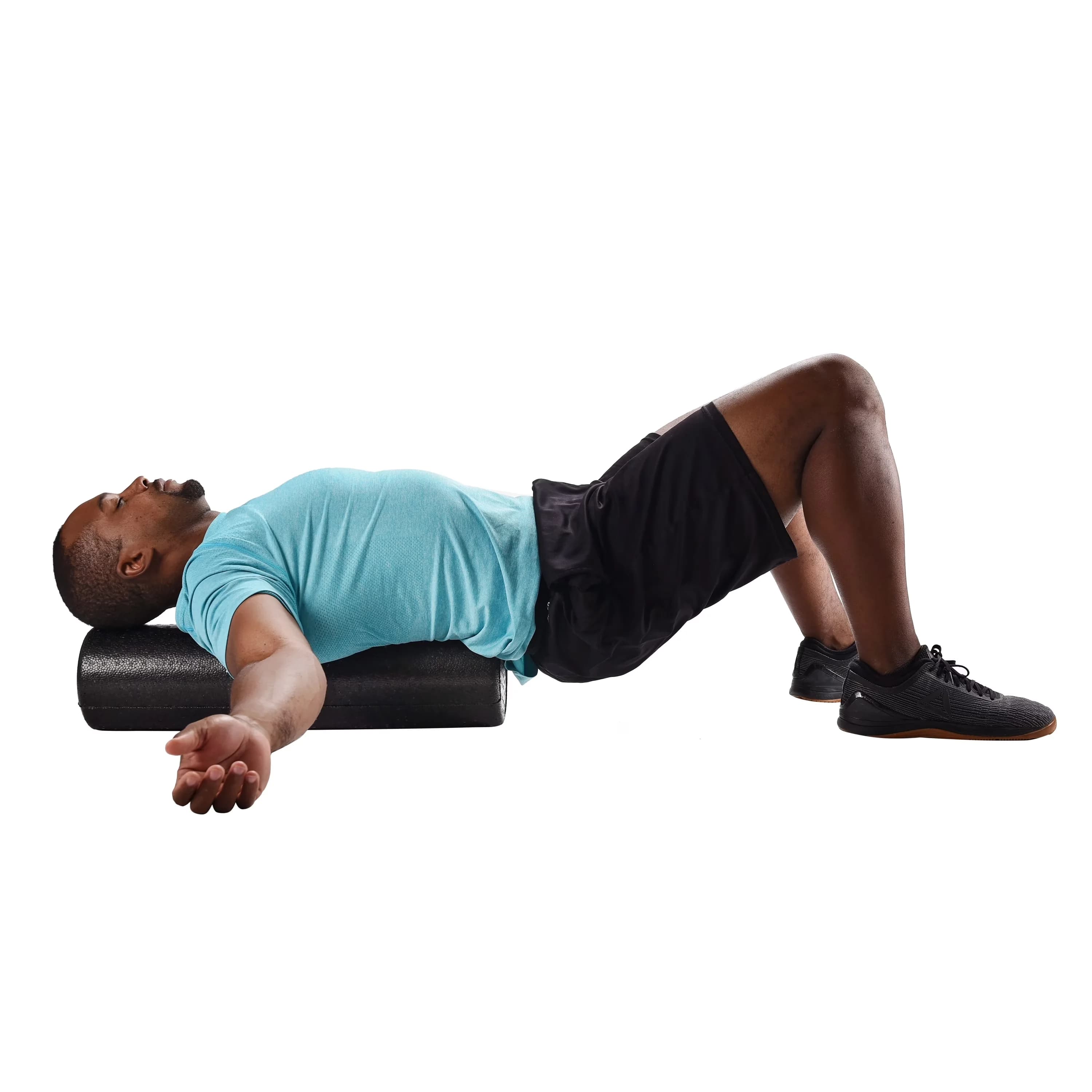 Home Gym Essential with 36 in. Length, High Density Exercise Foam Roller - Foam Black Model D7A676