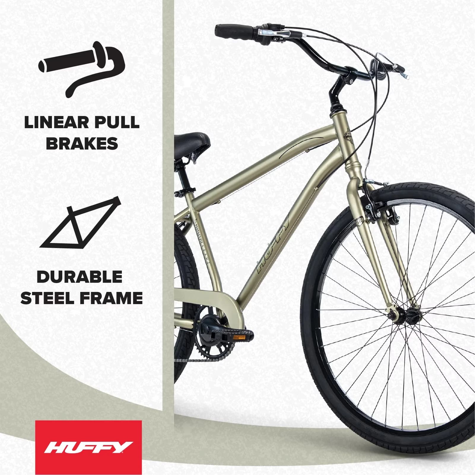 Modern Cruiser Bike with Adjustable Seat, Adjustable Speed, 27.5" Parkside Comfort - Green Model 7C3E87