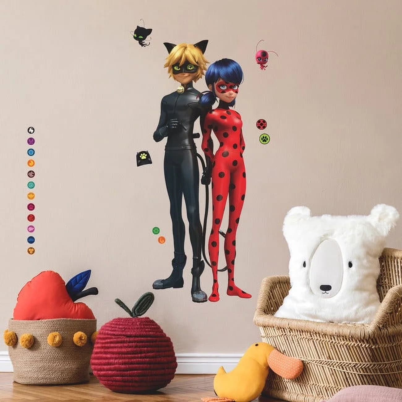 Essential Wallpaper Wall Decals Wall Covering with Reusable, Manufacturer : Zag - Multicolor Vinyl Model 912E94