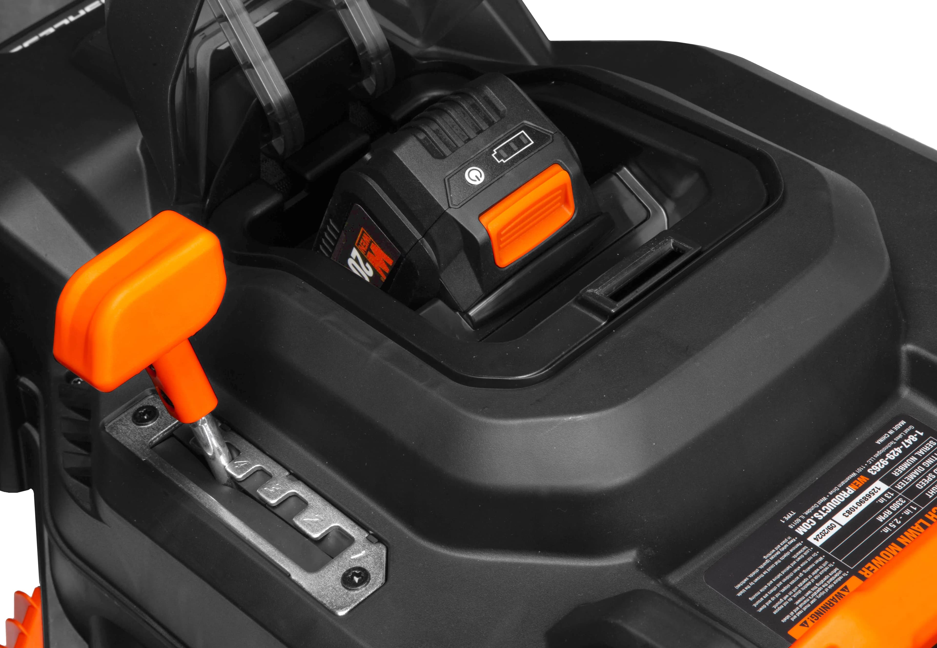 Professional Push Mower with Battery, 20V, 20V Max 15-Inch Cordless Brushless Lawn - Model C9A303