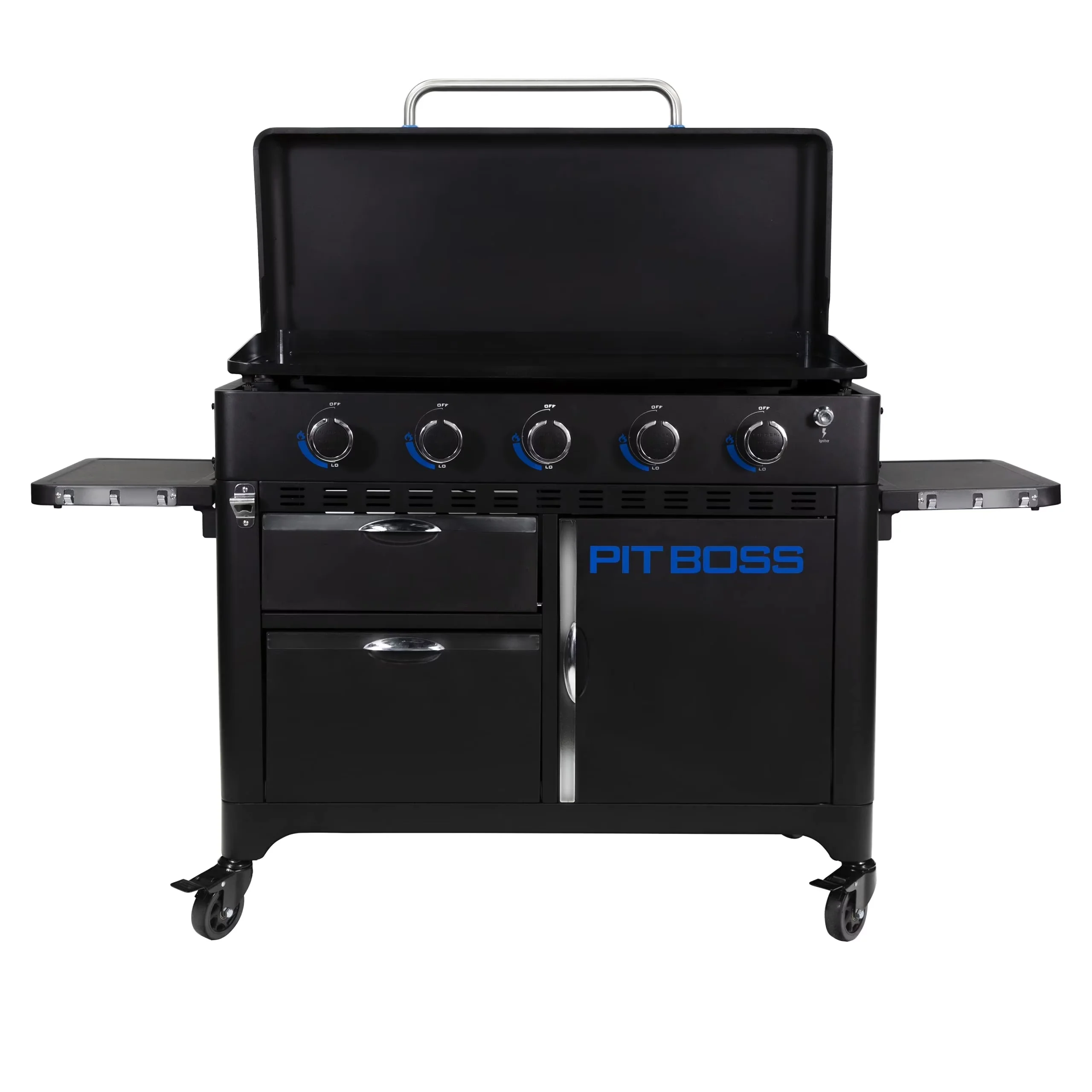 Flat Top Grill Sleek with Portable, 5 Burner, Black - Stainless Steel Black Model C3B88B