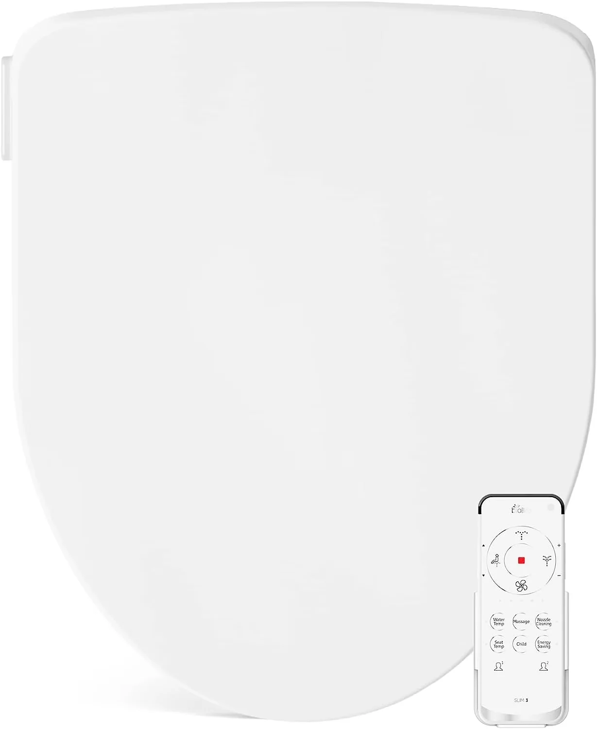 Toilet Seats And Lid Versatile with Elongated White - Stainless Steel White Model 8BF35C