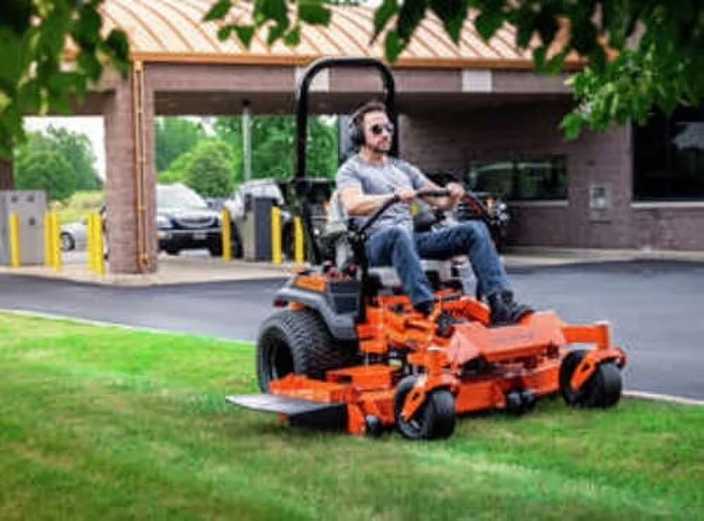 Modern Riding Lawn Mower with Front wheels: 13 x 6.5 in x 6 in, (60") 23.5HP Kawasaki Zero Turn, 60-inch, 3-blade fabricated deck - Model 3C3E06