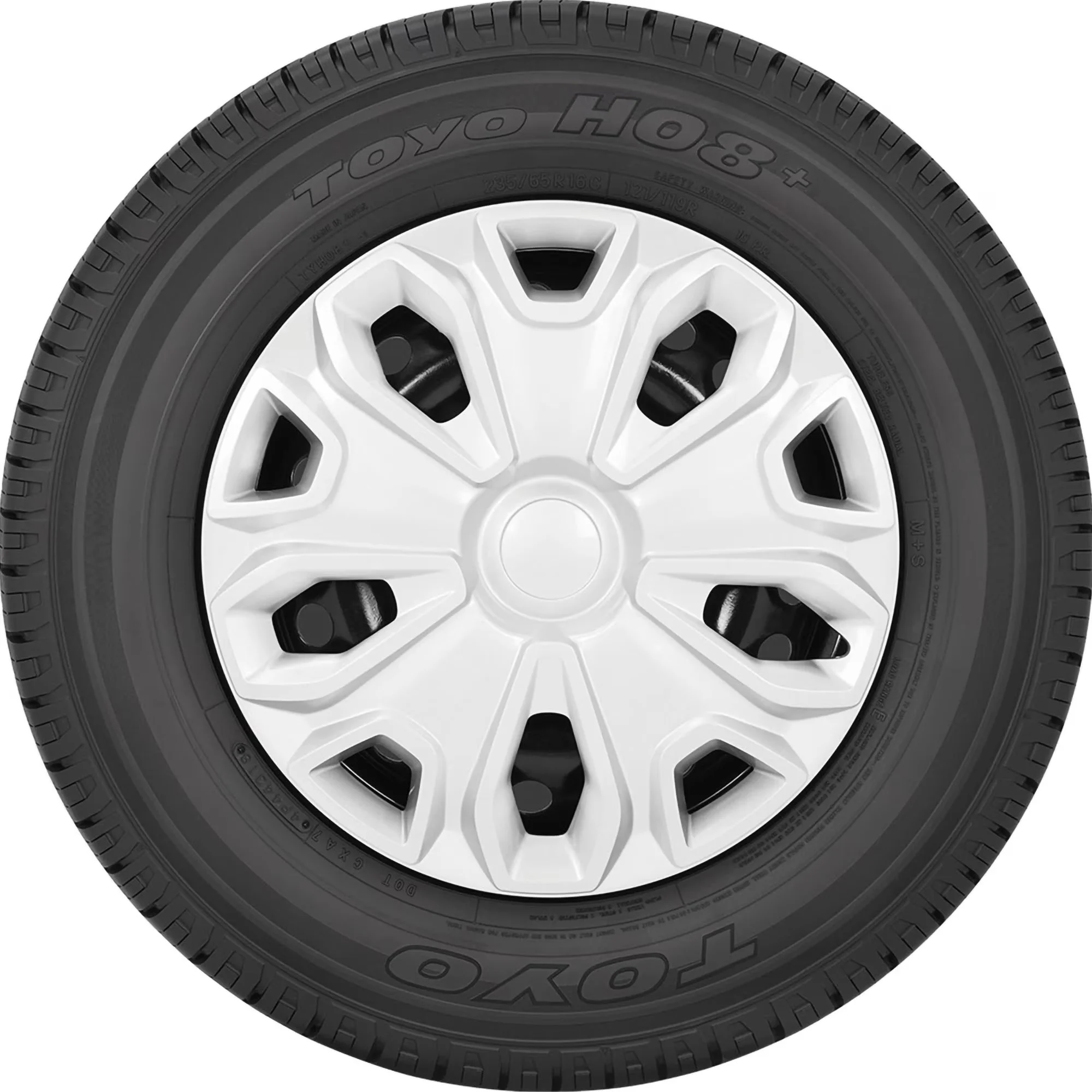 Sleek Truck Tire with Fits Multiple Makes And Models, Sidewall style: Black Sidewall, Load Range: E - Model DDEDDA
