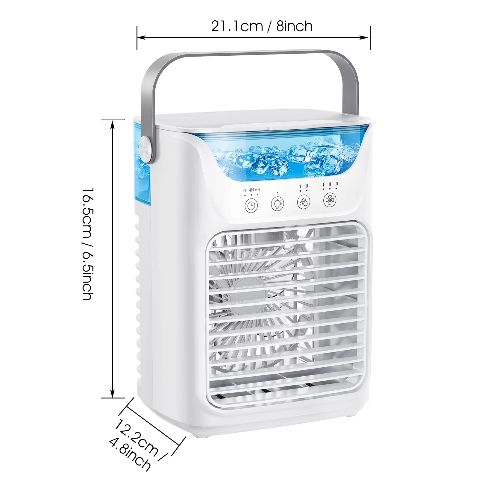 Compact Air Conditioner with Variable Speed, Adjustable Humidistat, Timer - White Model 715E19