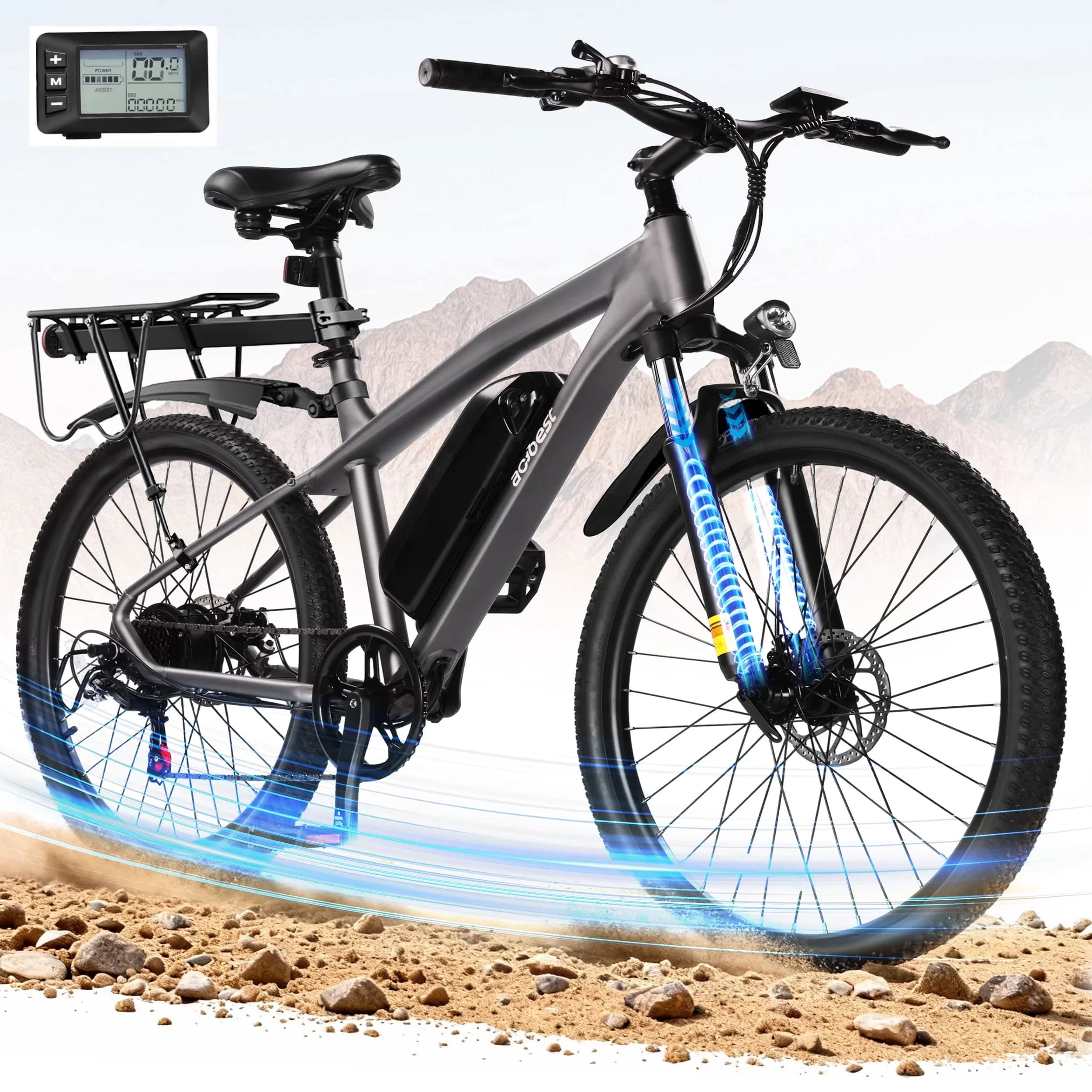 Versatile Electric Bike with 1200W, Adjustable Speed, 27.5" - Commercial Quality Model 7C97EE