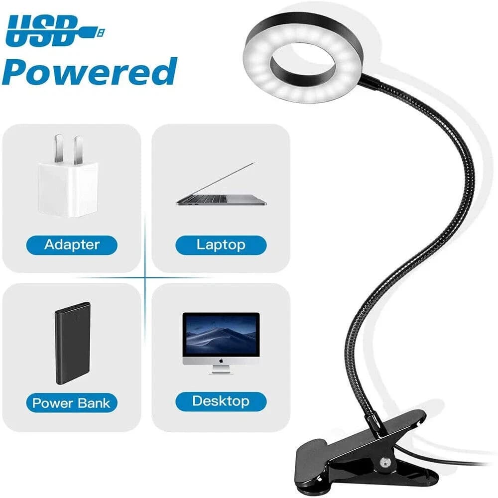 Classic Lamp with Gooseneck, Dimmable, Useful for both indoor and outdoor use. - Black Model A648F5