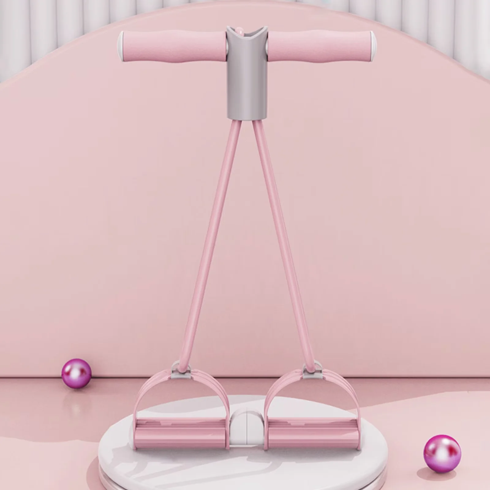 Quality Home Gym Accessory with Adjustable, Material: TPE, Handles Exercise Equipment - Pink Model F278CB