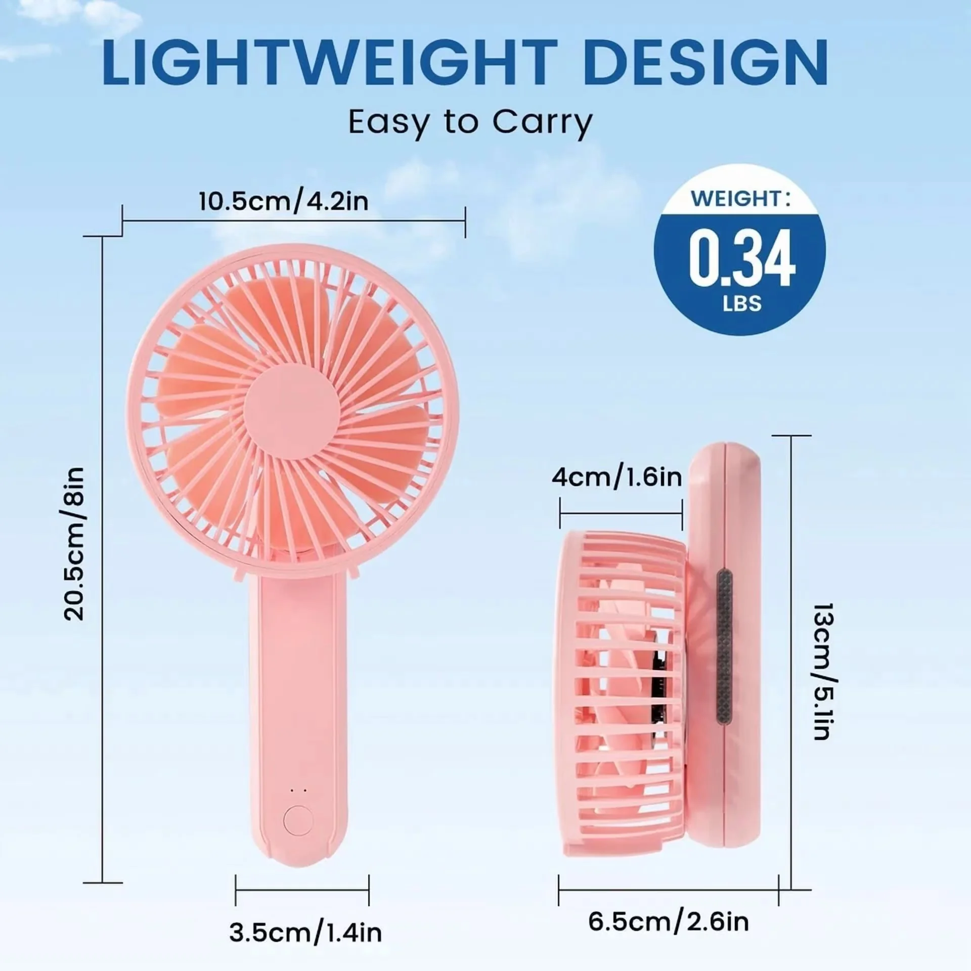 Stylish Fans In Cooling with Battery, Useful for both indoor and outdoor use. - Model 22CA5E