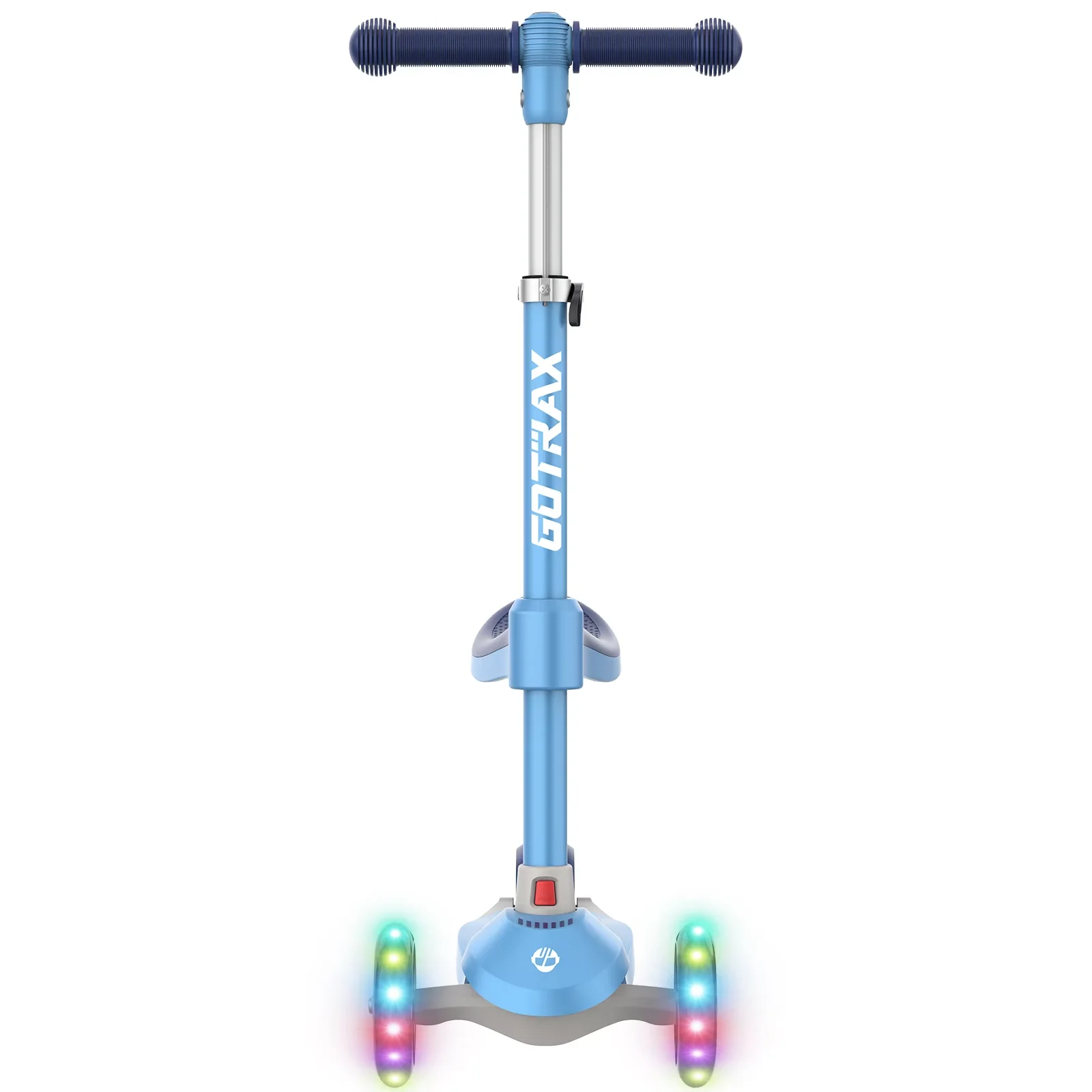 Premium Scooter with Foldable - Blue Steel/Plastic 3-8 - Residential Grade Model DA6FE3