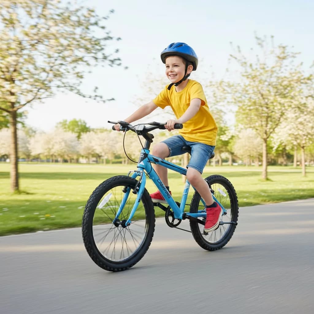 Compact Mountain Bike with Adjustable Seat, Adjustable Speed, 20" - Modern Design Model 76437E
