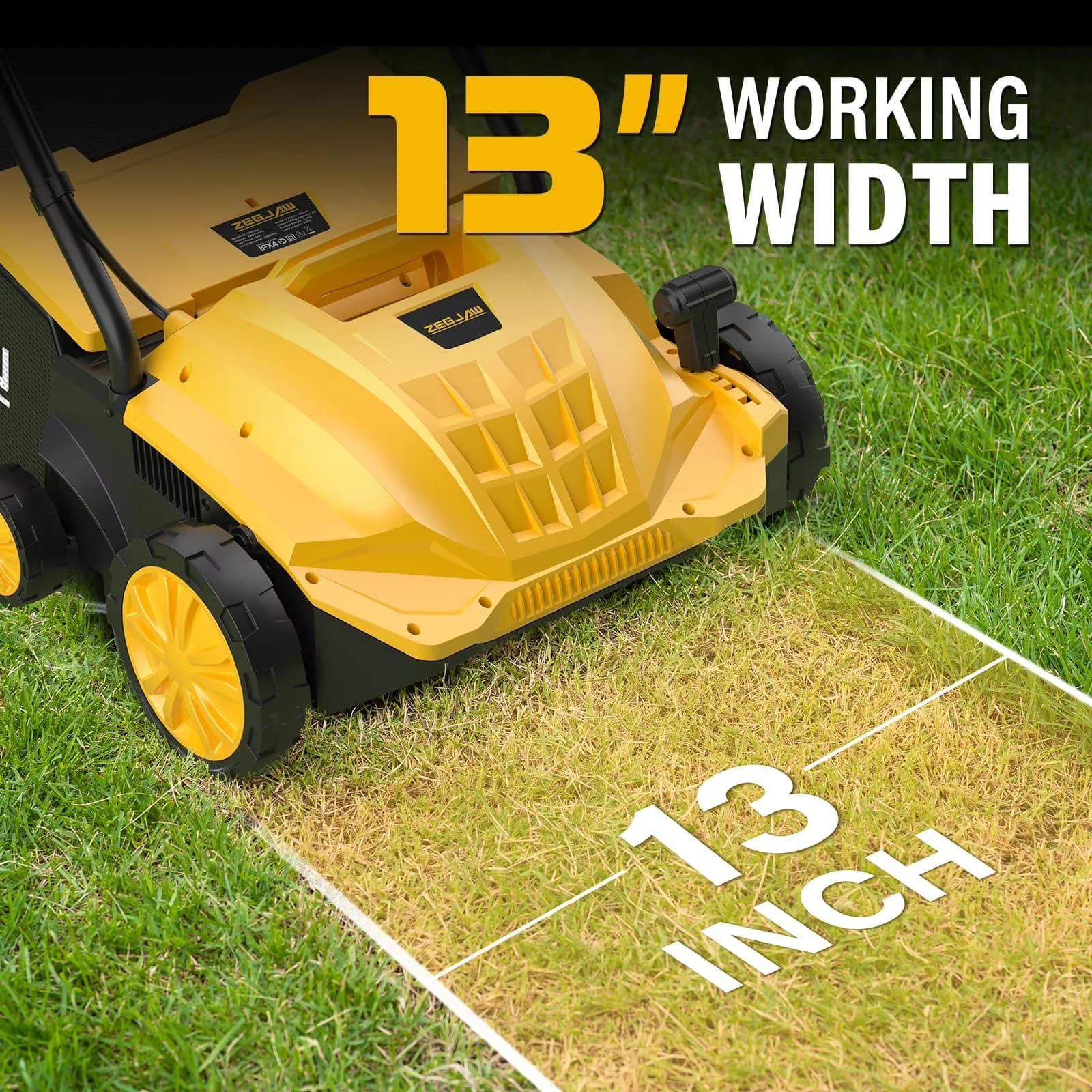 Stylish Push Mower with Folding Handle, 12 Amps, 13 in - Long-Lasting Performance Model 2C628E
