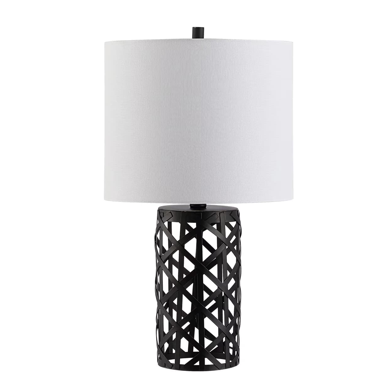 Innovative Table Lamp with LED, Mid-Century, Minor assembly needed - Black Iron Model 5AD658