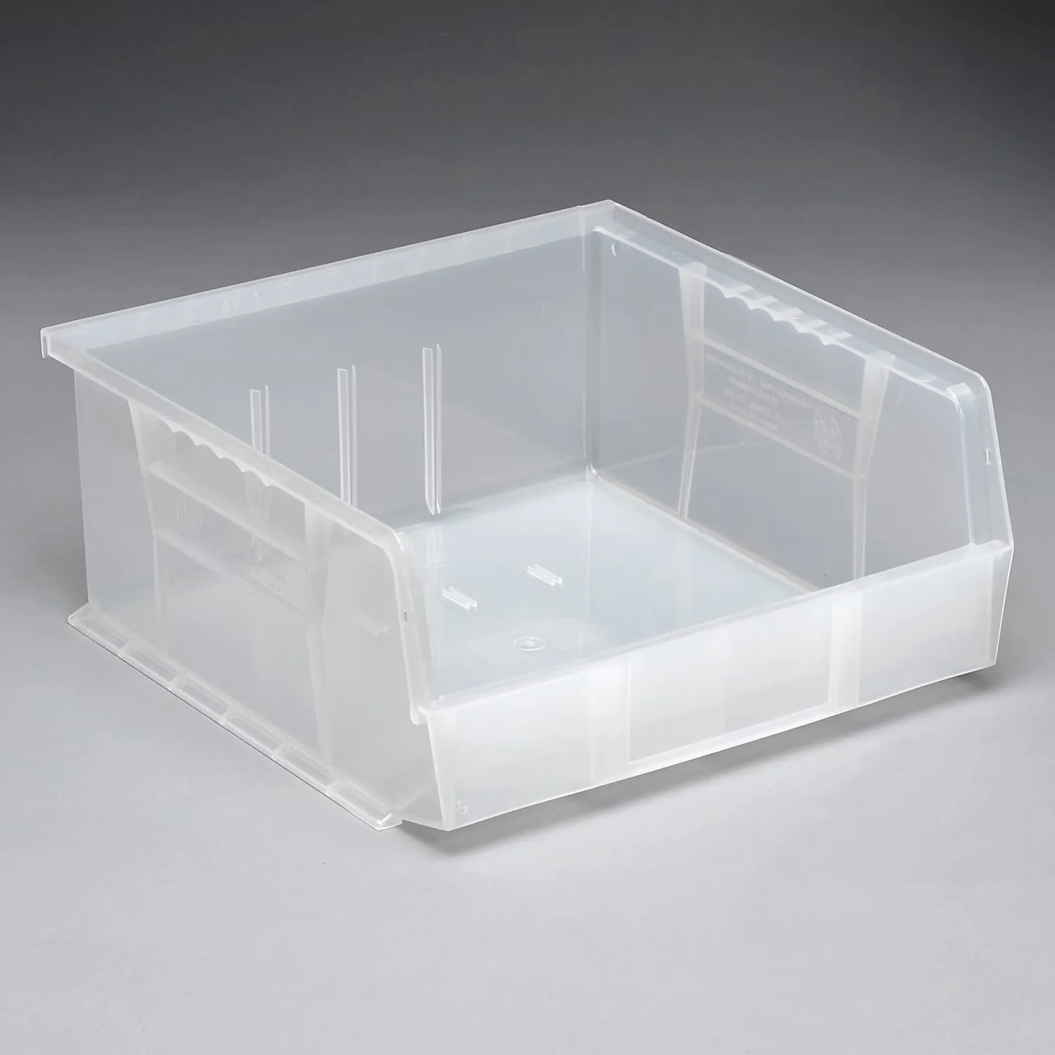 Classic Garage Storage Supply with Stackable, Ultra Stack and Hang Bin, Lot of 6 - Polypropylene Clear Model 6FAB0E