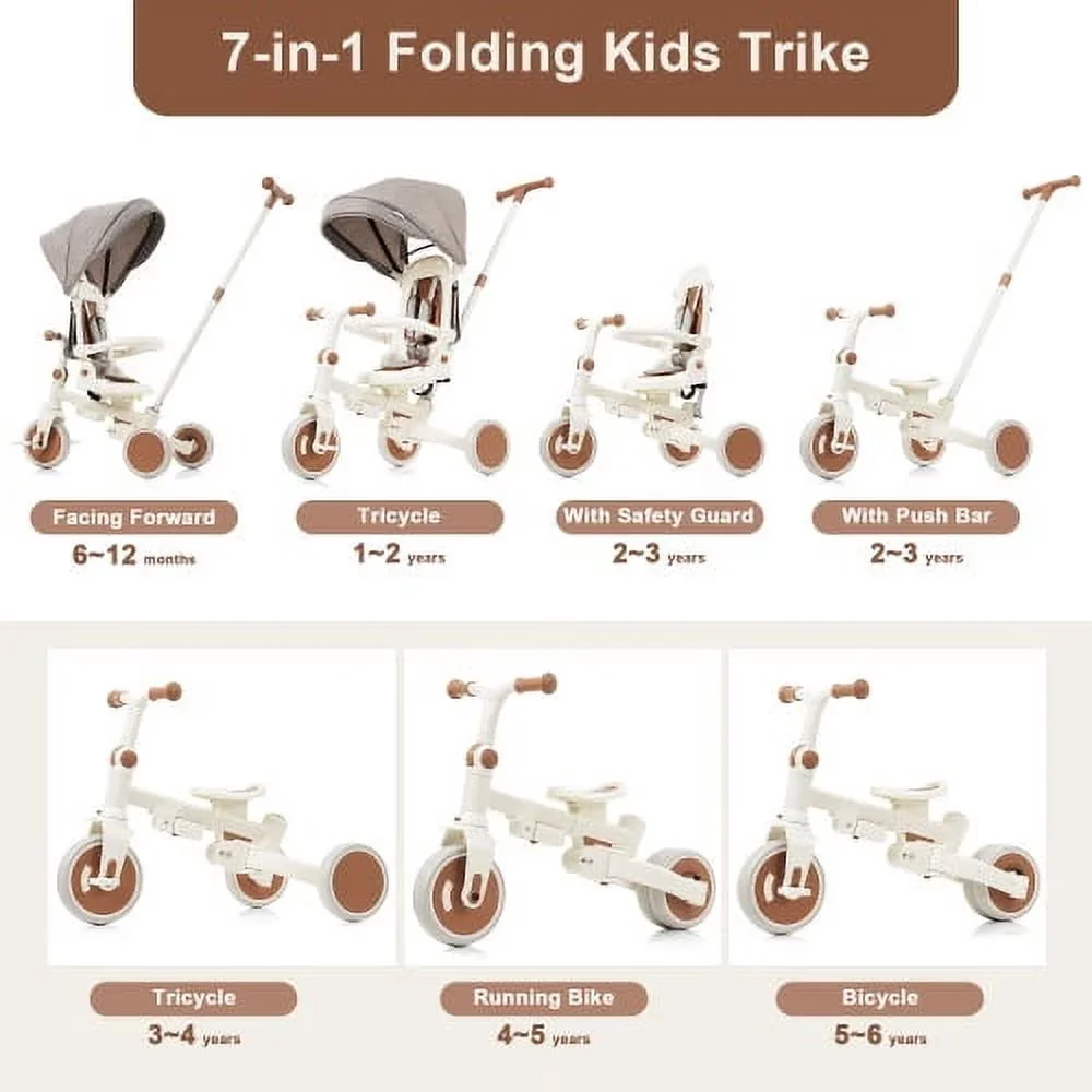 Quality Kids Bike with Adjustable Seat, Adjustable Handlebar Height - Ivory Model 15AF3B