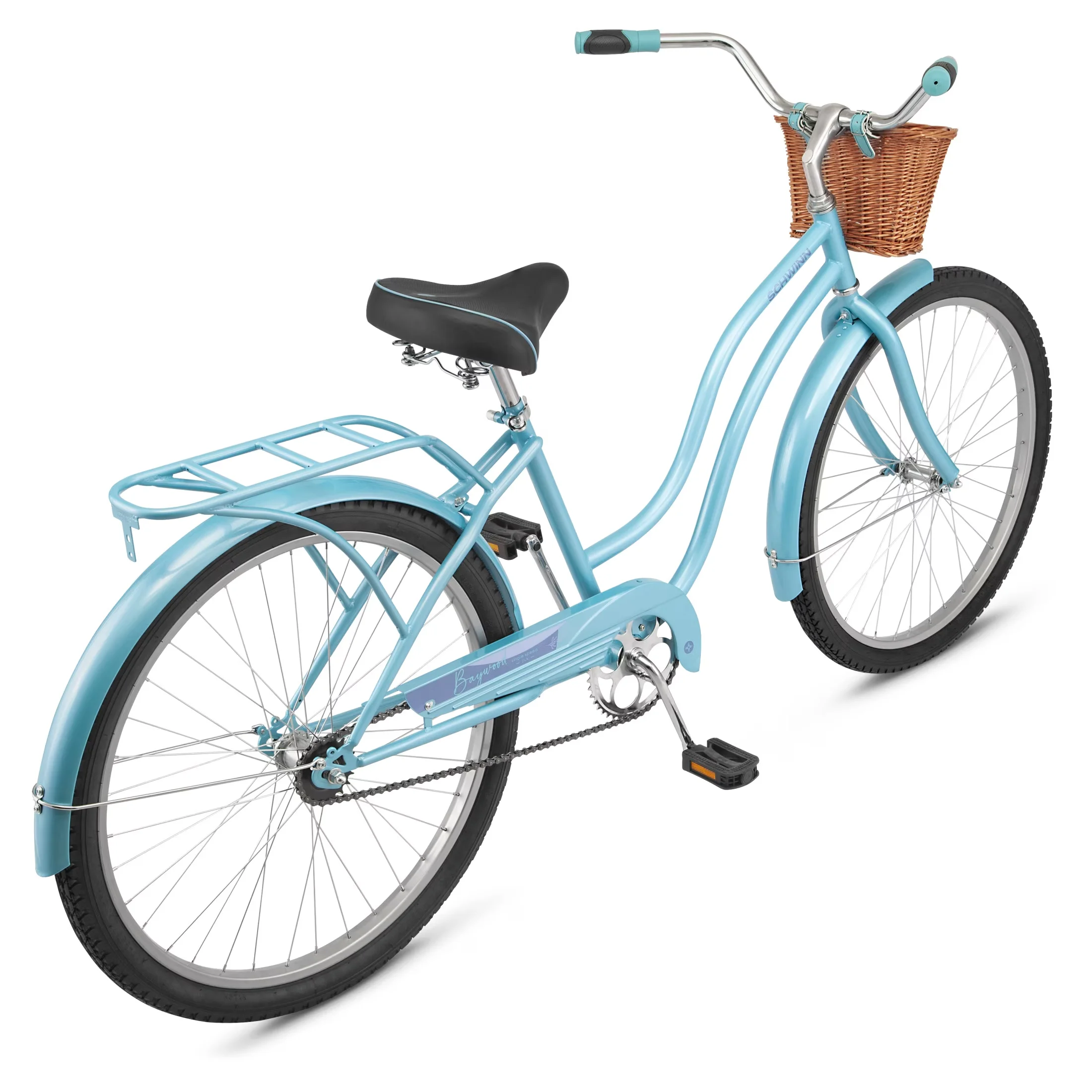 Professional Cruiser Bike with Baywood 1 Deluxe, Single Speed, 26-Inch Wheel - Blue Model CA0213