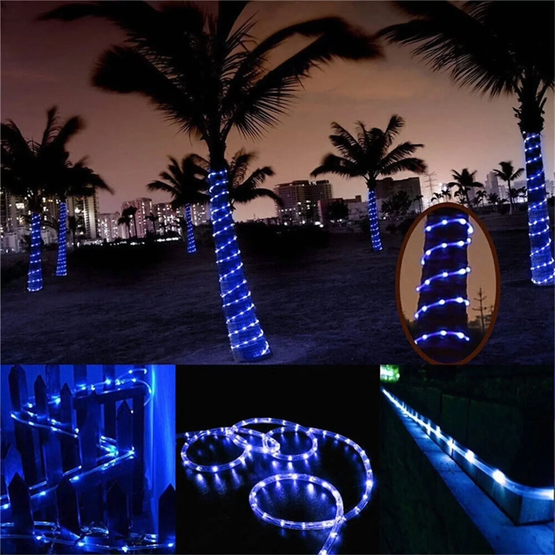 Sleek Led Lighting with LED, Solar - 32Ft - Compact and Portable Model ECC592