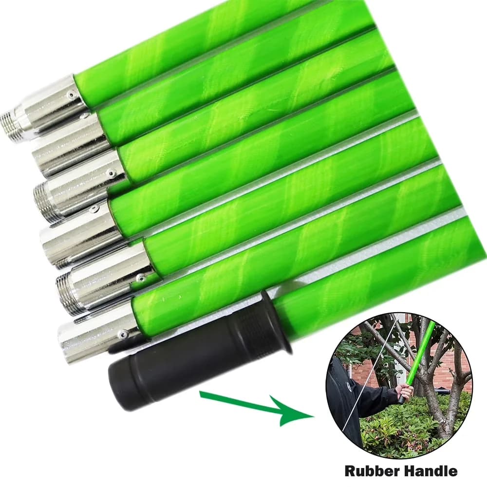 Pole Saw Efficient with Telescoping, With a scissor on the head, 4cm thickness, more thick than other saw - Green Model 954889