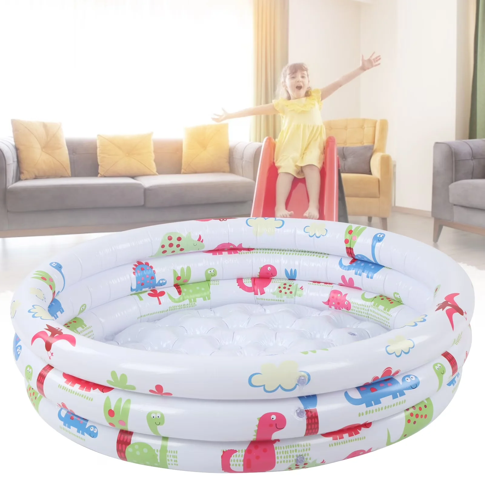 Professional Inflatable Pool with Puncture Resistant - Multicolor 90CM Model 9FD2DA