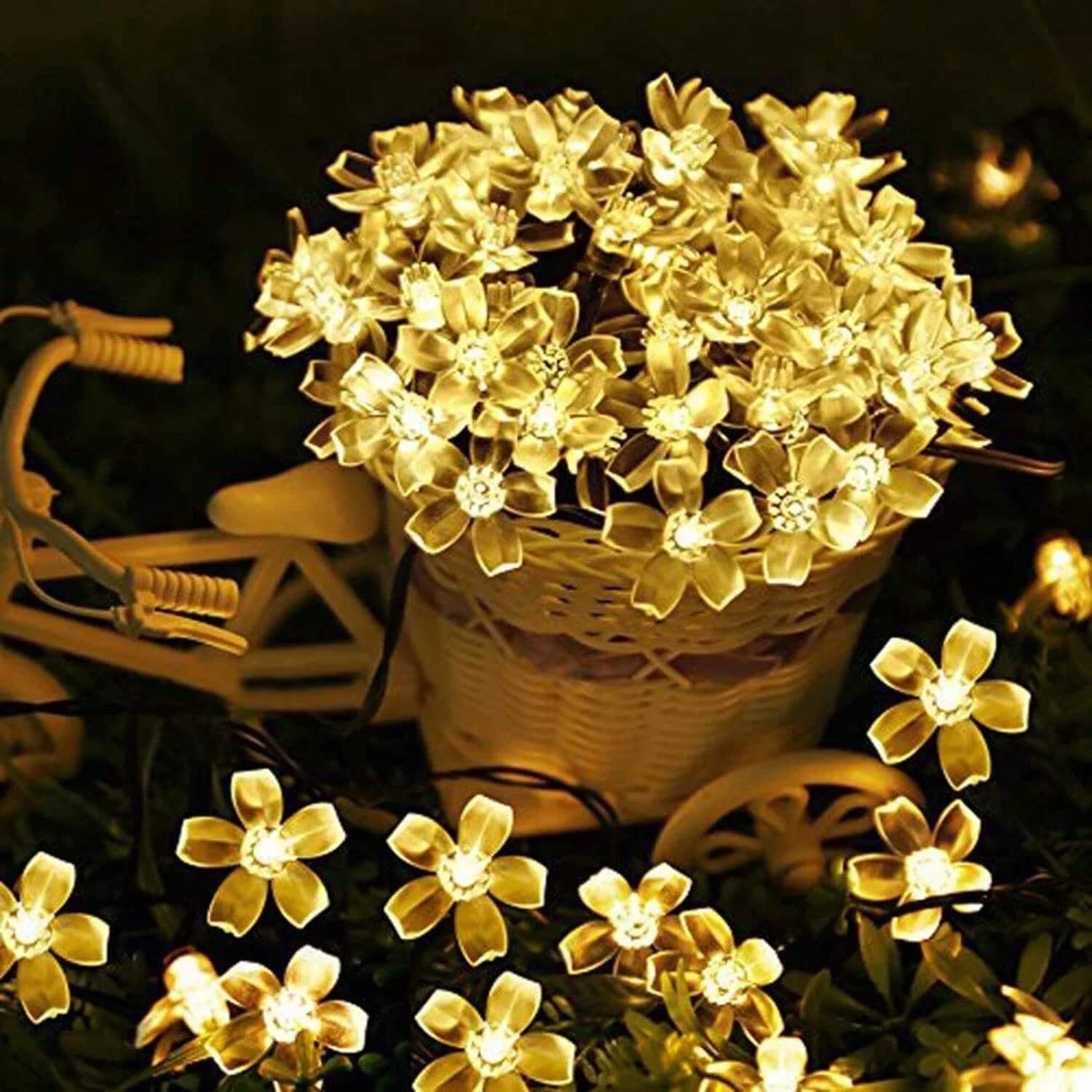 Quality Novelty Light with Solar, Solar String Sakura - Pink - Low Maintenance Model AB4E8E