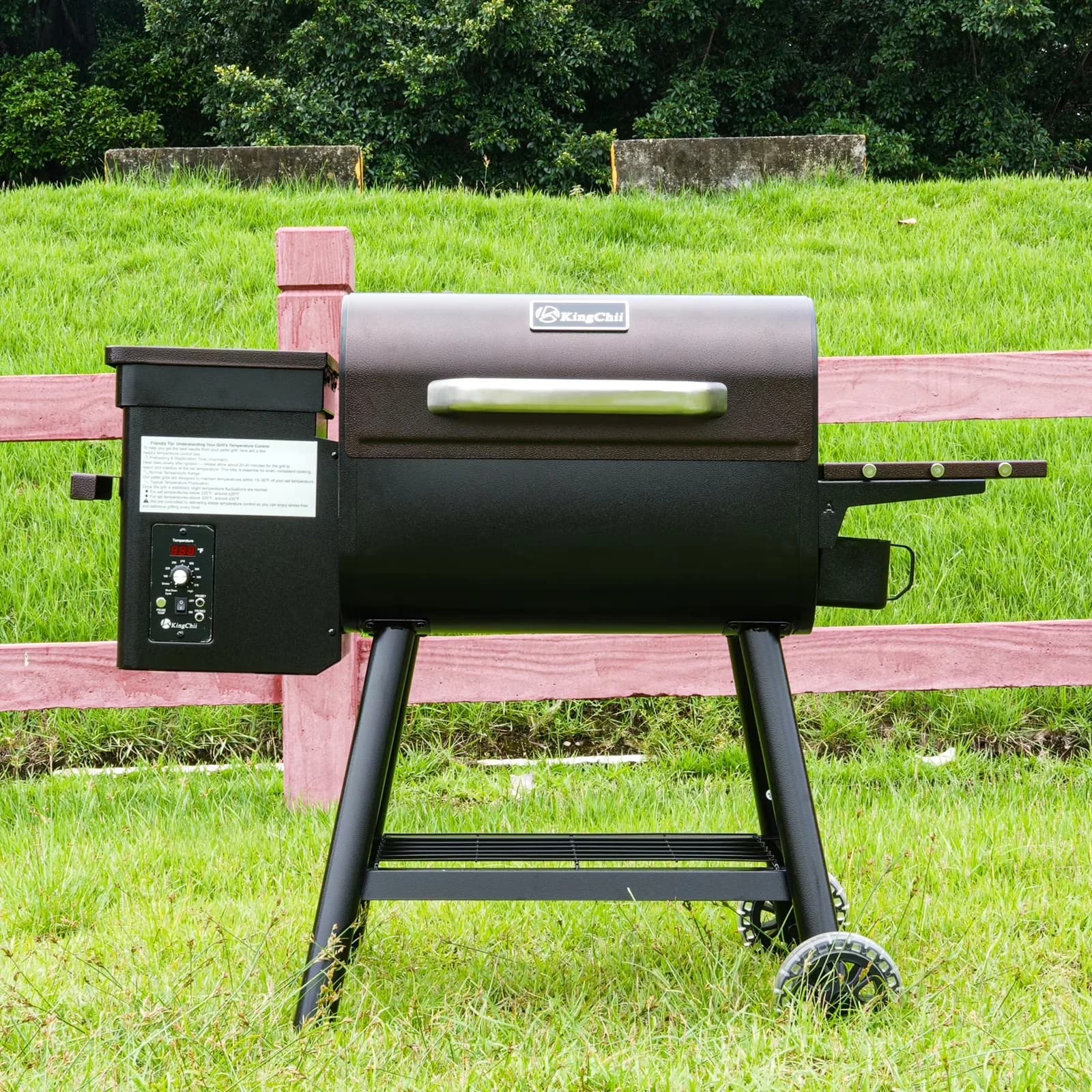 Smoker Modern with Digital Temperature Control, PID Temperature Control, ▶KEY FEATURES: - Brown Steel for Outdoor, Camping Model E68120