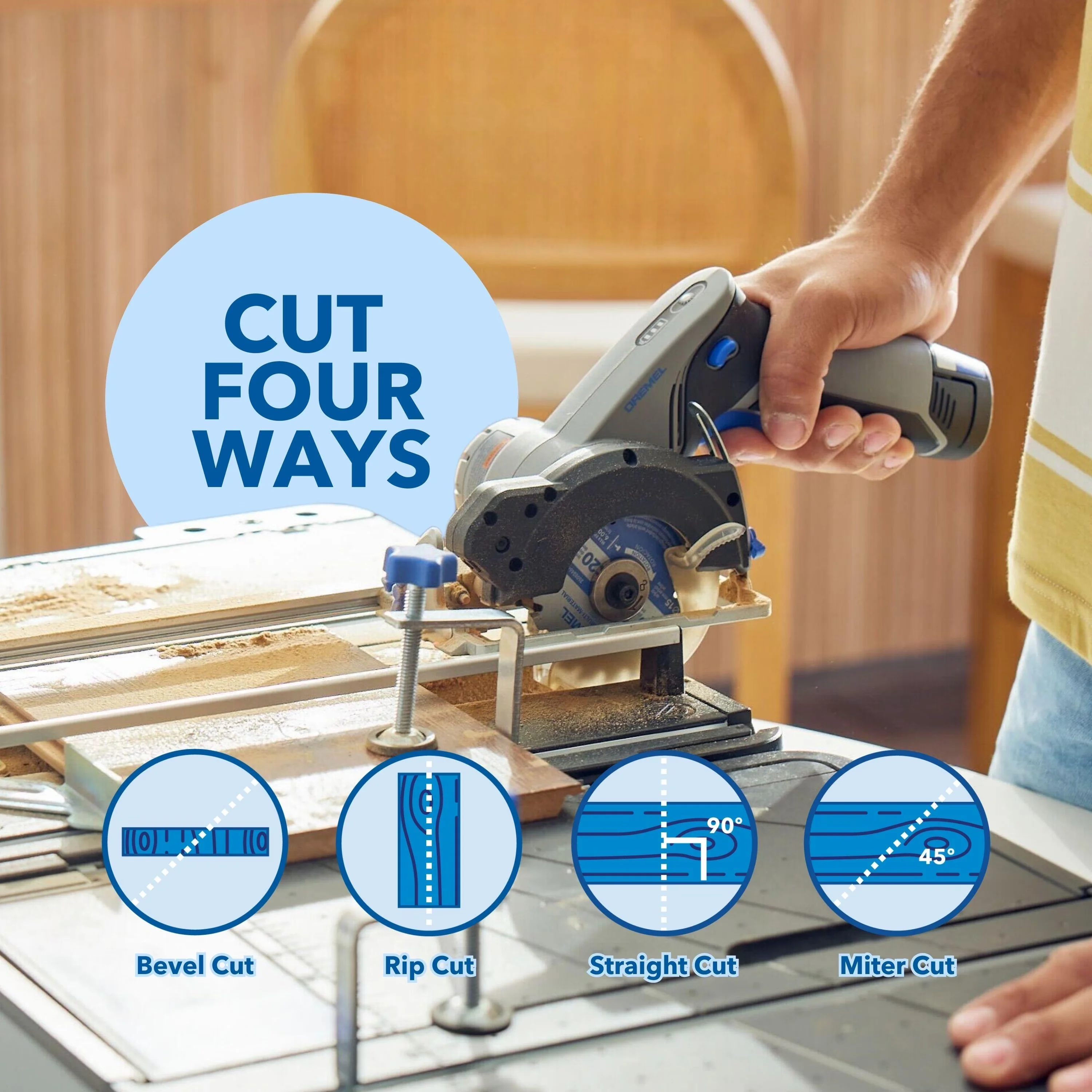 Versatile Power Saw with Battery, 12V, Blueprint Portable Station - 3-3/8 in Model FE5730