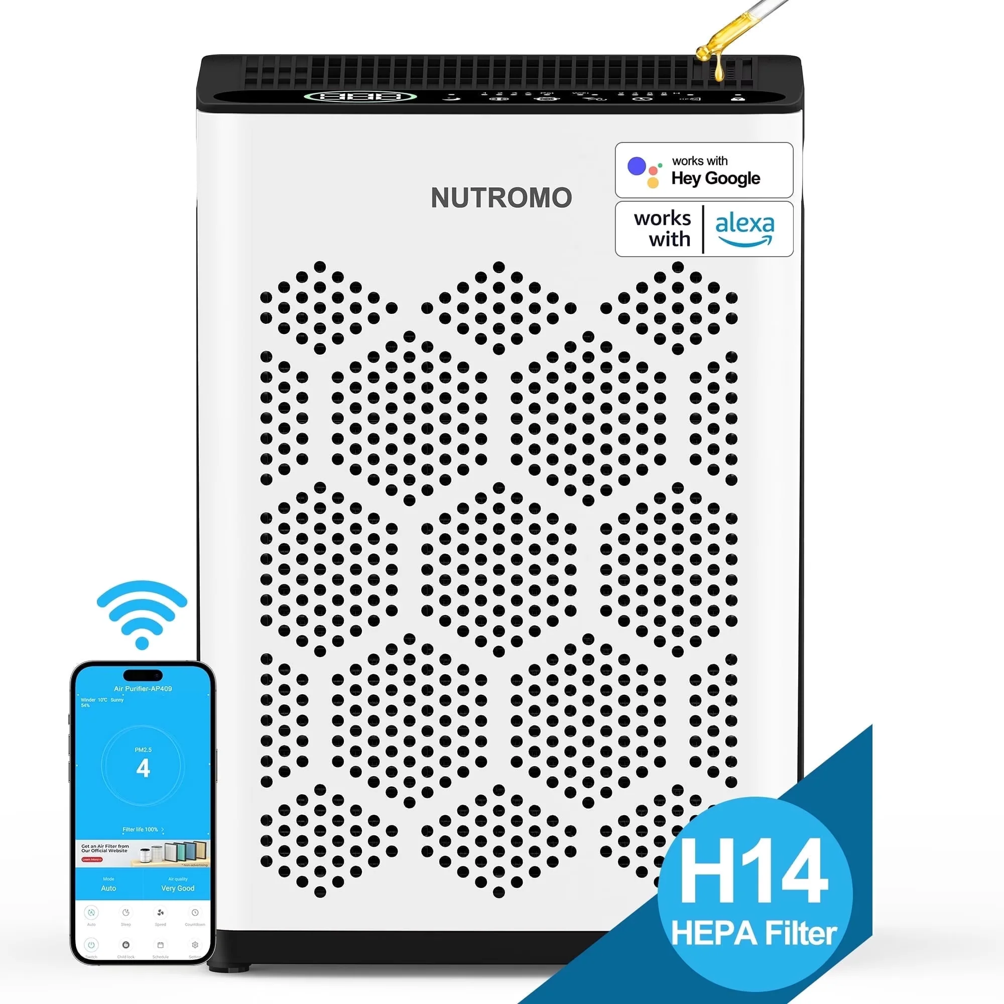 Air Purifier Essential with Filter Change Indicator, Smart Technology Capable - Model 8F4DBC