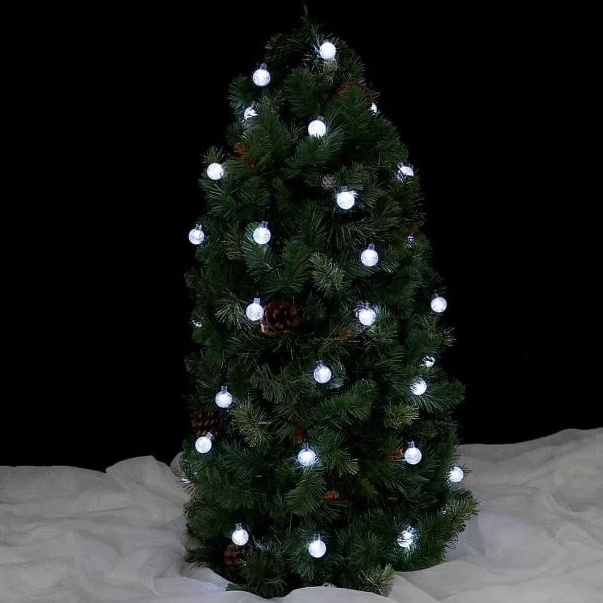 Novelty Light Sleek with LED, Solar, Dusk Till Dawn - White Iron for Garden, Patio Model 4E2421
