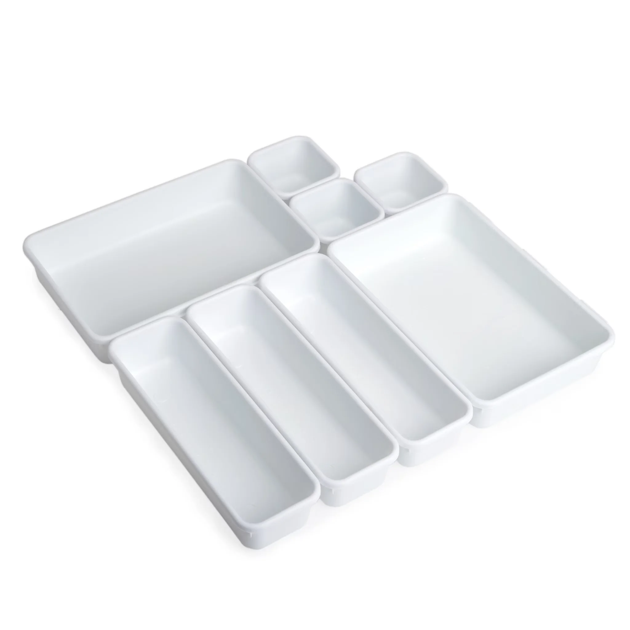 Toolstorage Durable with Lockable, 8 Piece Garage/ Tool Box Organizer - Bpa Free Plastic White Model 8D9676