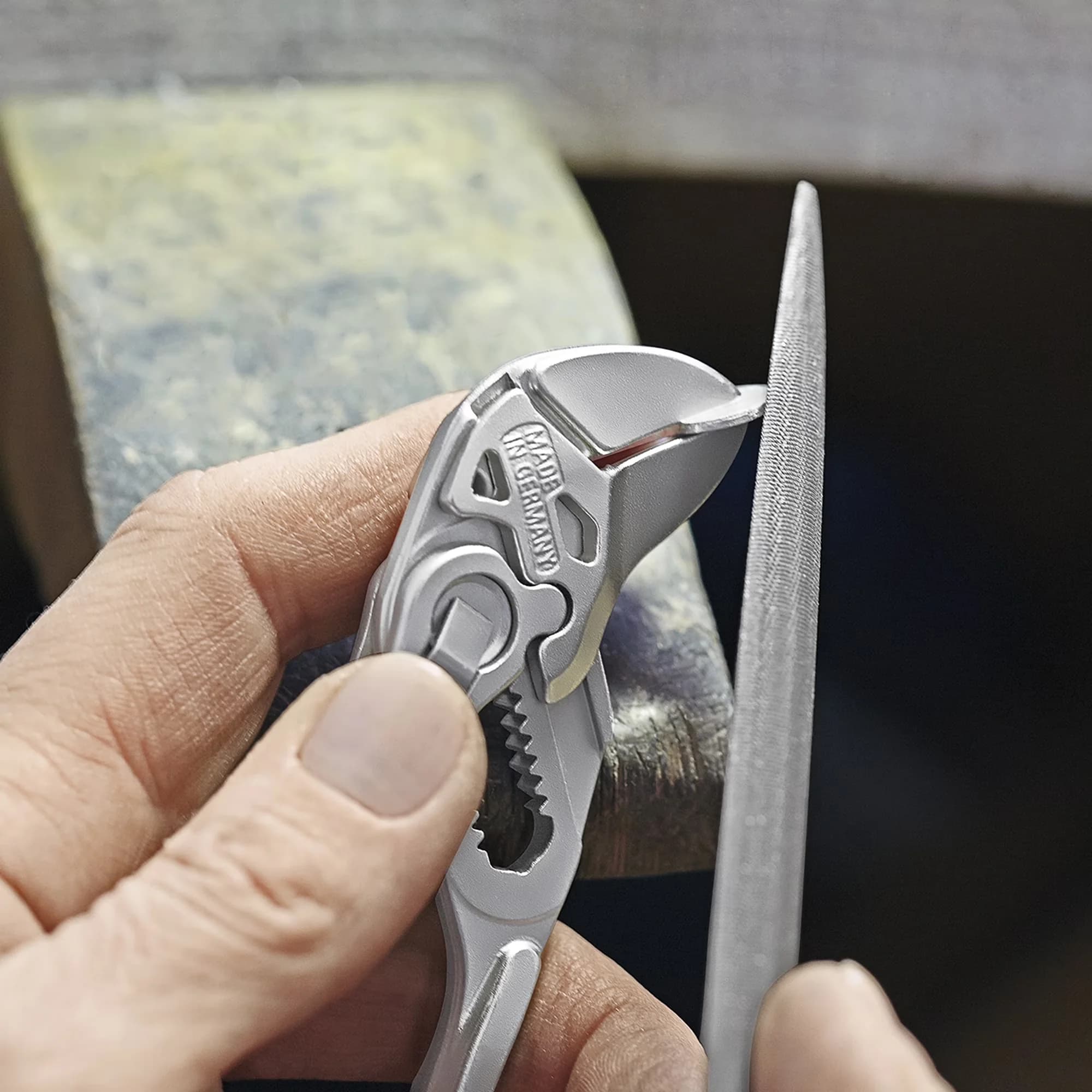 Compact Pro Tool with 86 03 125 5-Inch Mini Pliers Wrench - Silver 5-Inch Model 5B815D