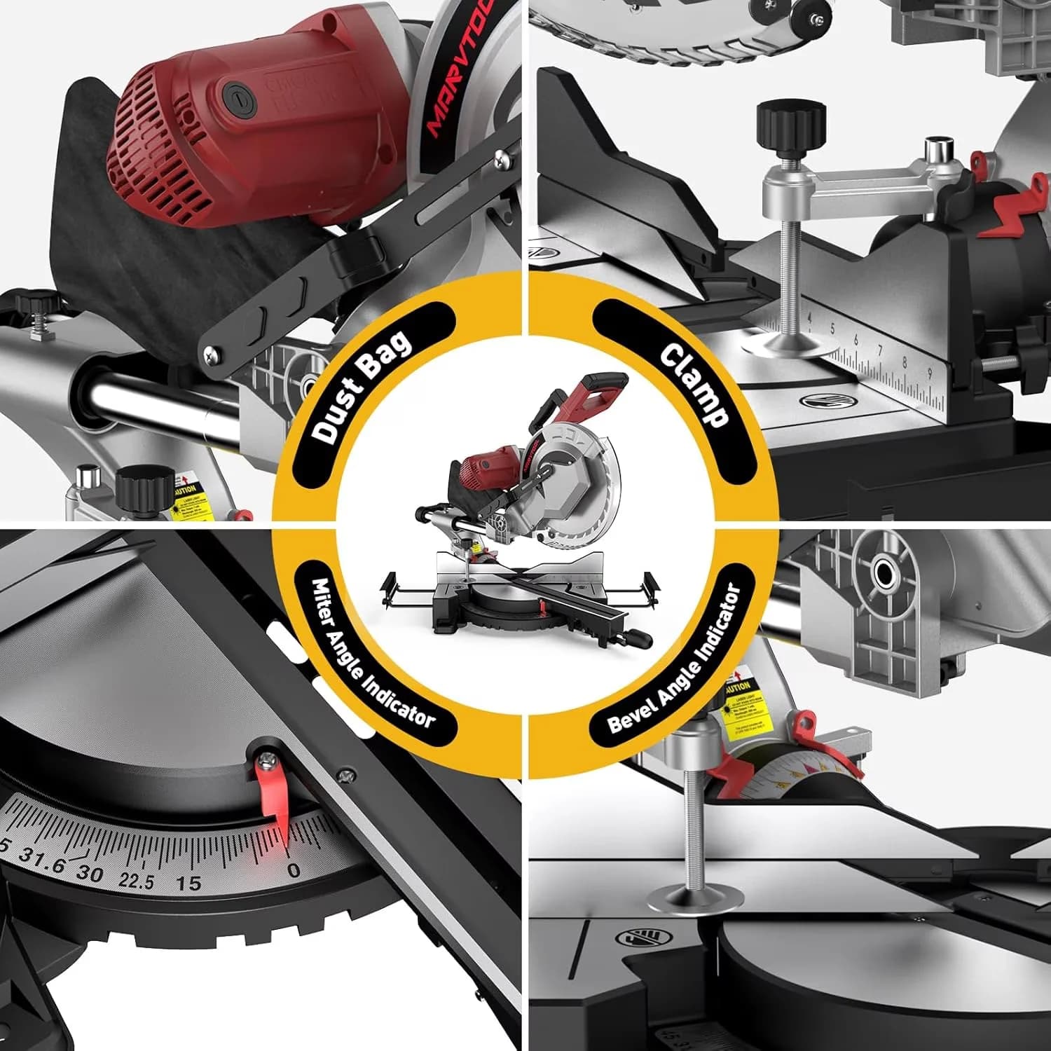 Power Saw Compact with Adjustable, Easy Clean, Easy Installation - Black Model 139B59