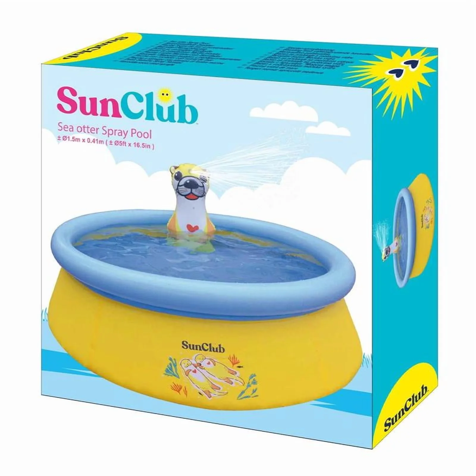 Versatile Inflatable Pool with Puncture Resistant - Multicolor Outdoor Model 24C04C