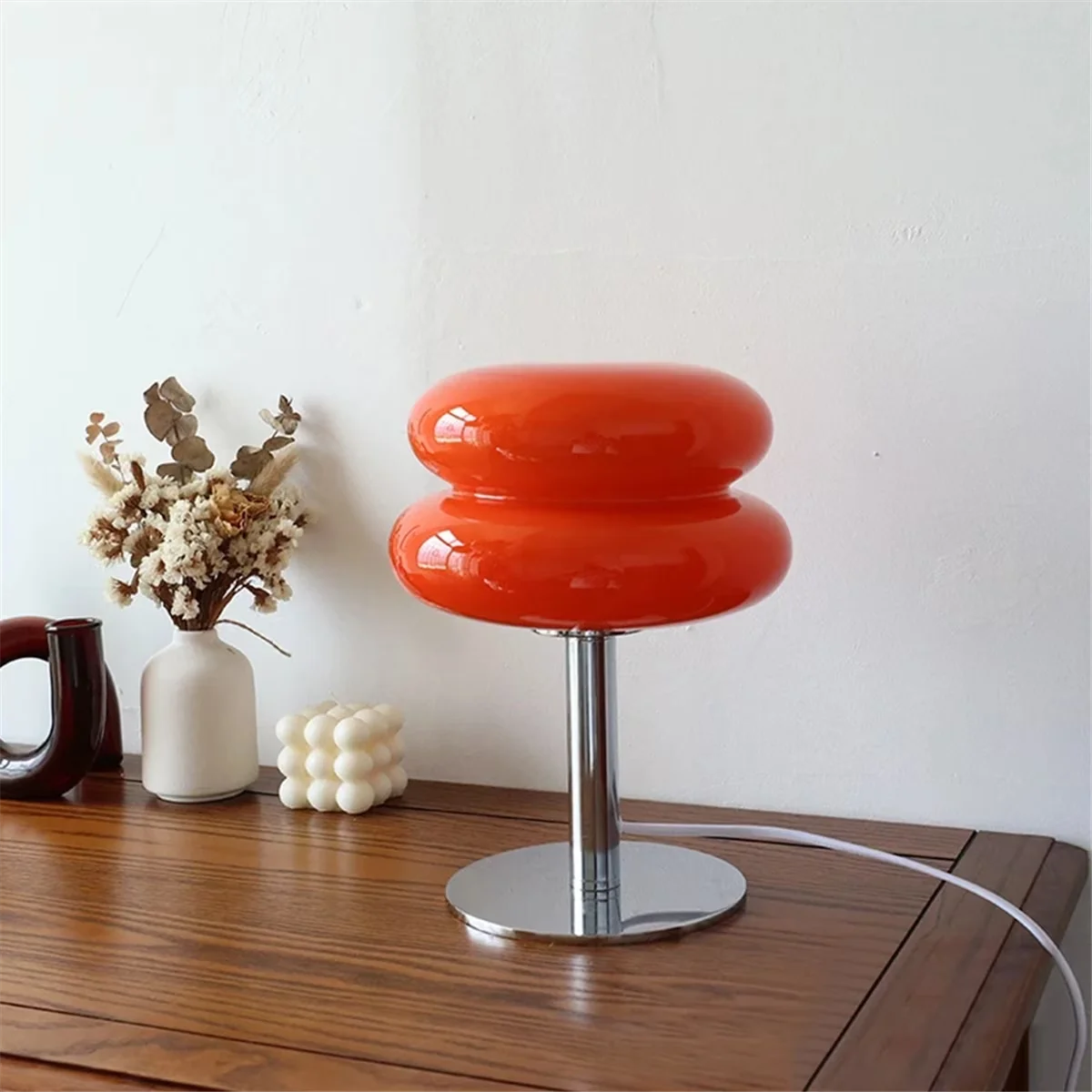 Versatile Table Lamp with Bedside Lamps, Modern, glass table lamp - Orange Glass Model A1E6EB