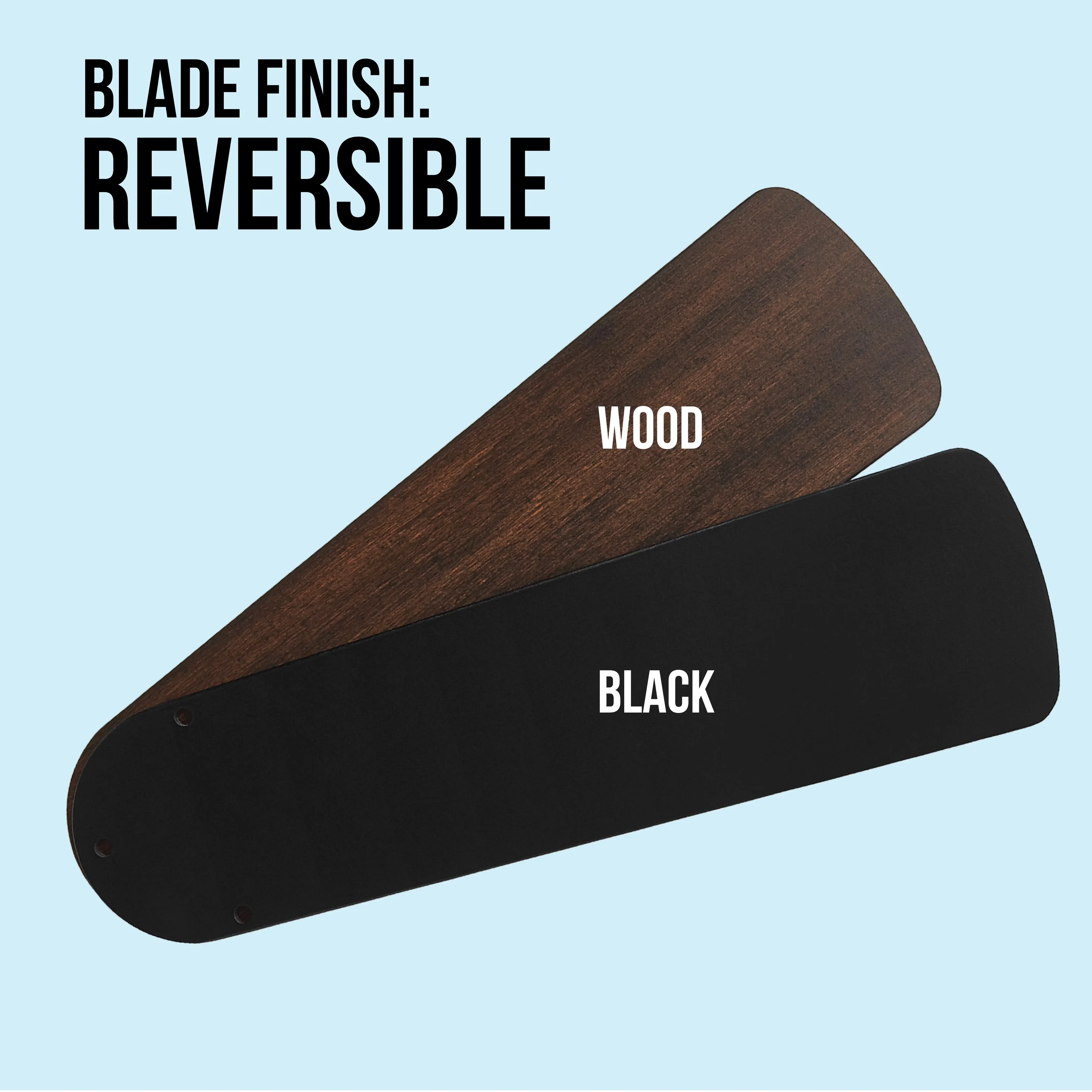 Ceiling Fan Modern with Reversible Blades, Reverse Airflow, 42 inch Hugger Indoor - Black Model 89BB76