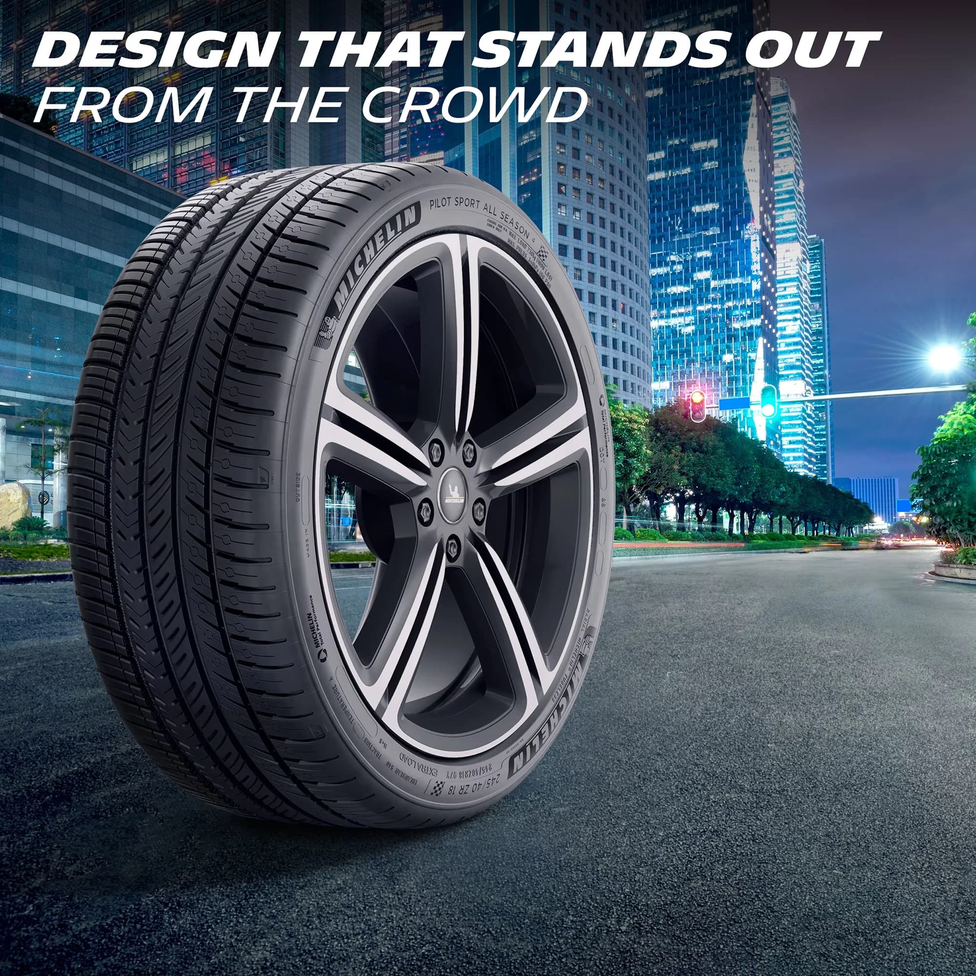 Compact Car Tire with Wet Or Dry, Standard Limited Warranty: 6 years, Pilot Sport All-Season 4 325/ (101Y) - Model 134DBC