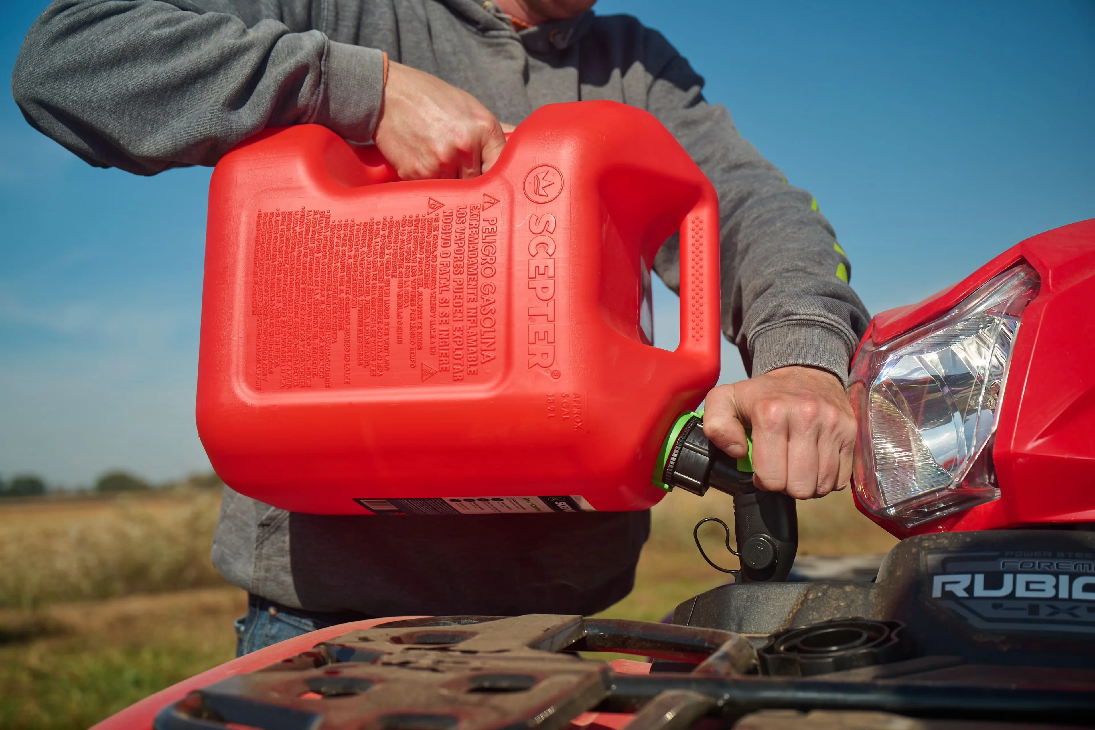 Modern Replacement Parts Accessory with For Emergency, Red Fuel Container, Easy to pour with no spills - Polypropylene 5 gal Model A9F81B