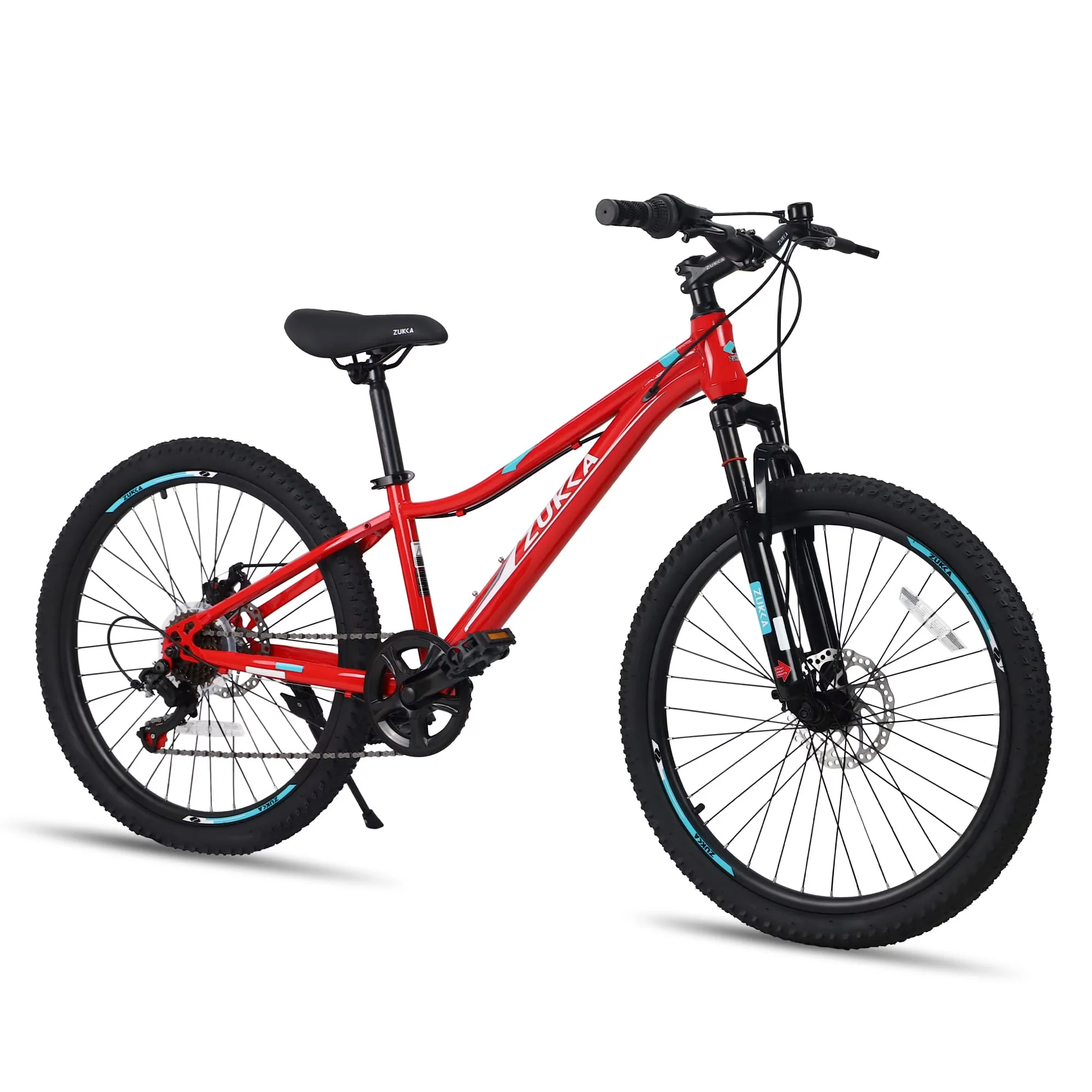 Innovative Mountain Bike with Adjustable Seat Height, 24 Inch 6-Speed - Red Model FE68EF