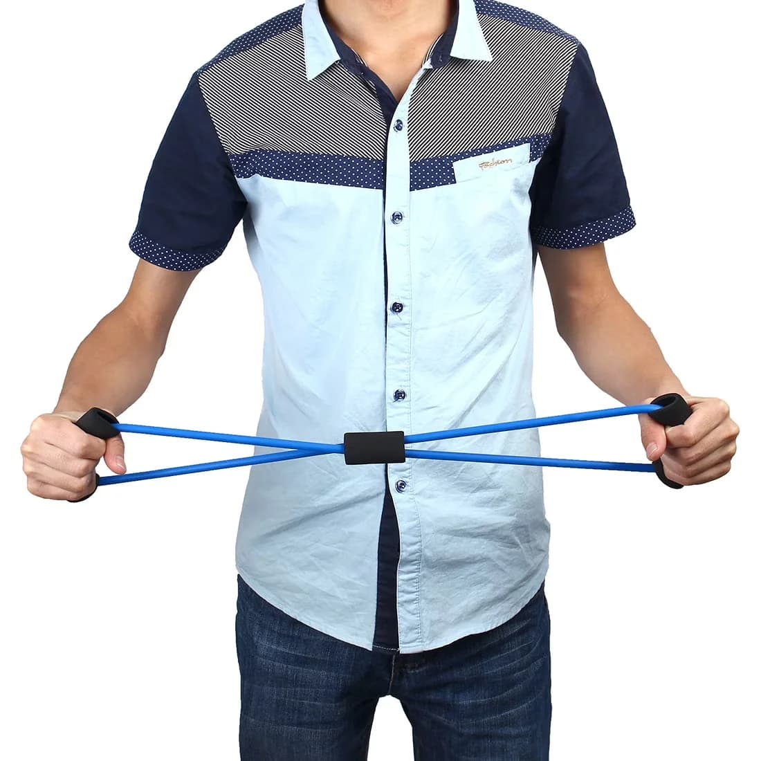 Premium Home Gym Accessory with Adjustable Straps - Blue Rubber Shape - Standard Series Model F9835A