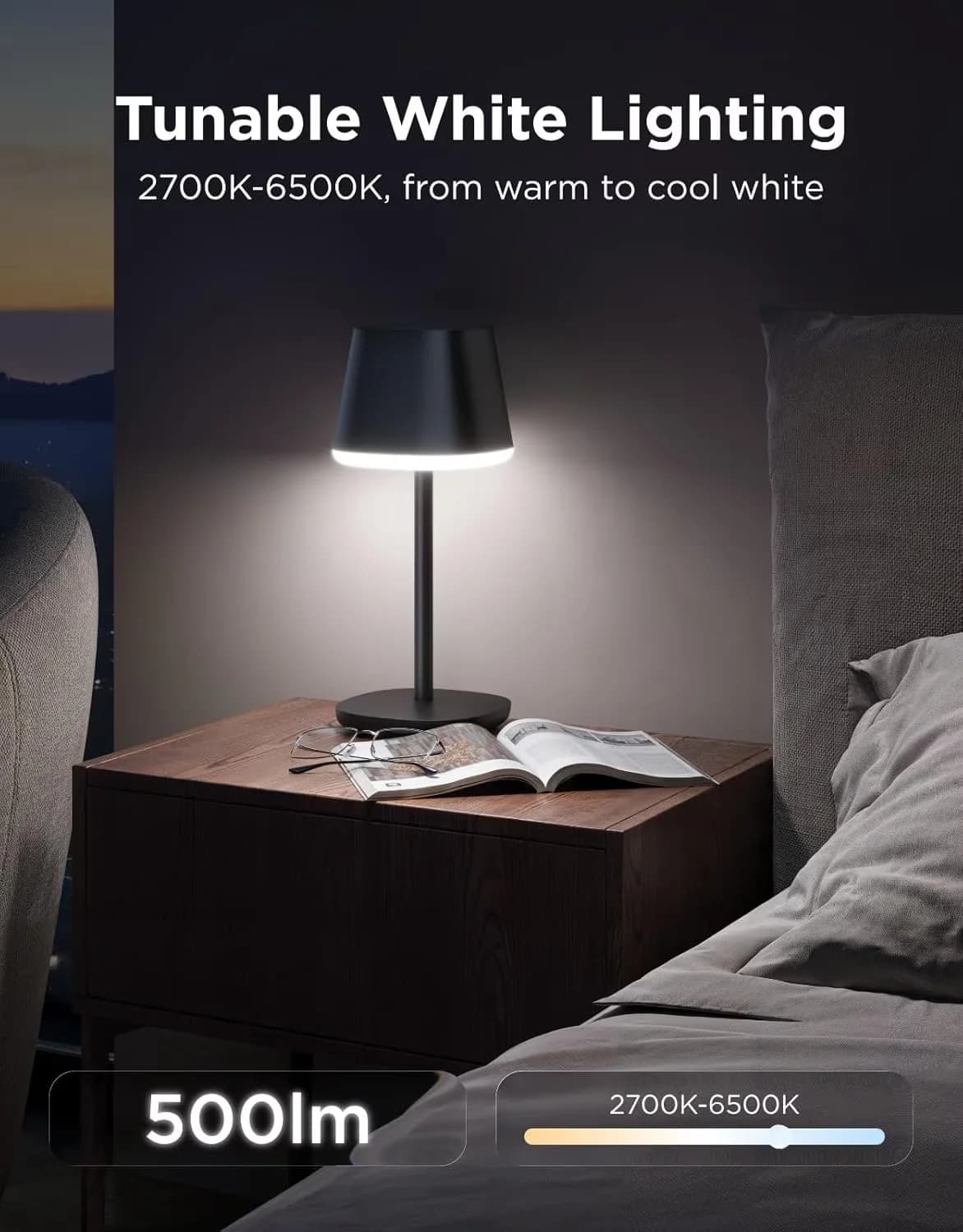 Compact Lamp with LED for Living Room, Bedroom - Smart - for Multiple Applications Model EA30A2