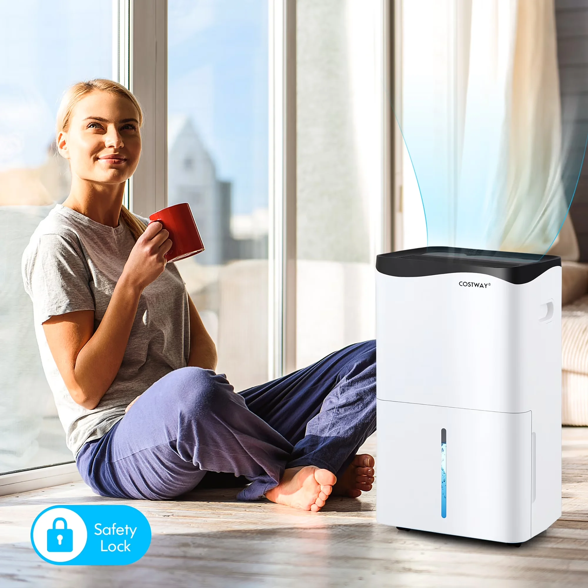 Professional Dehumidifier with Energy Efficient, Variable Speed - White Model AABC13