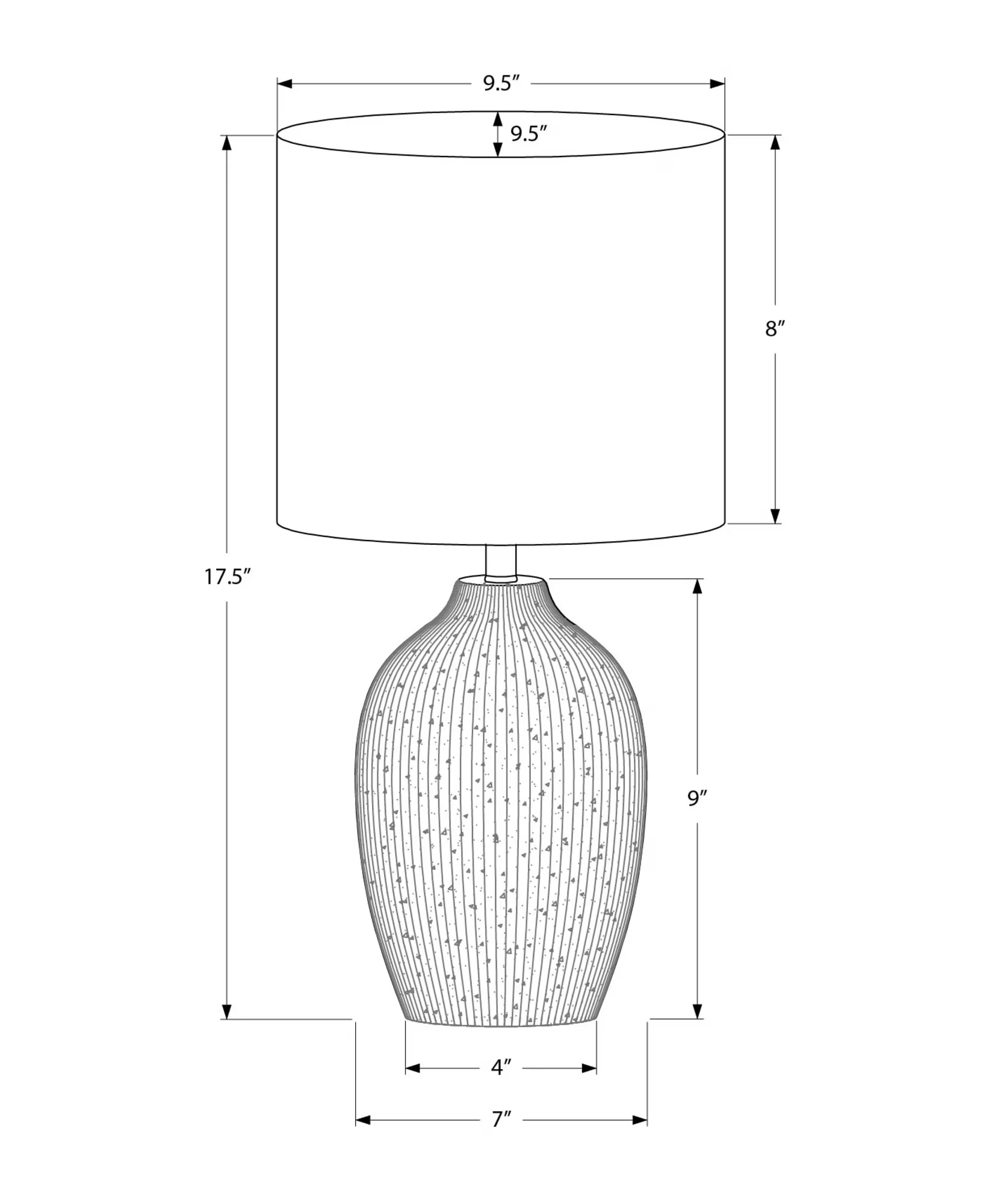 Sleek Table Lamp with Incandescent, Contemporary, Standard Lamps - Ceramic Green Model 55DD7D