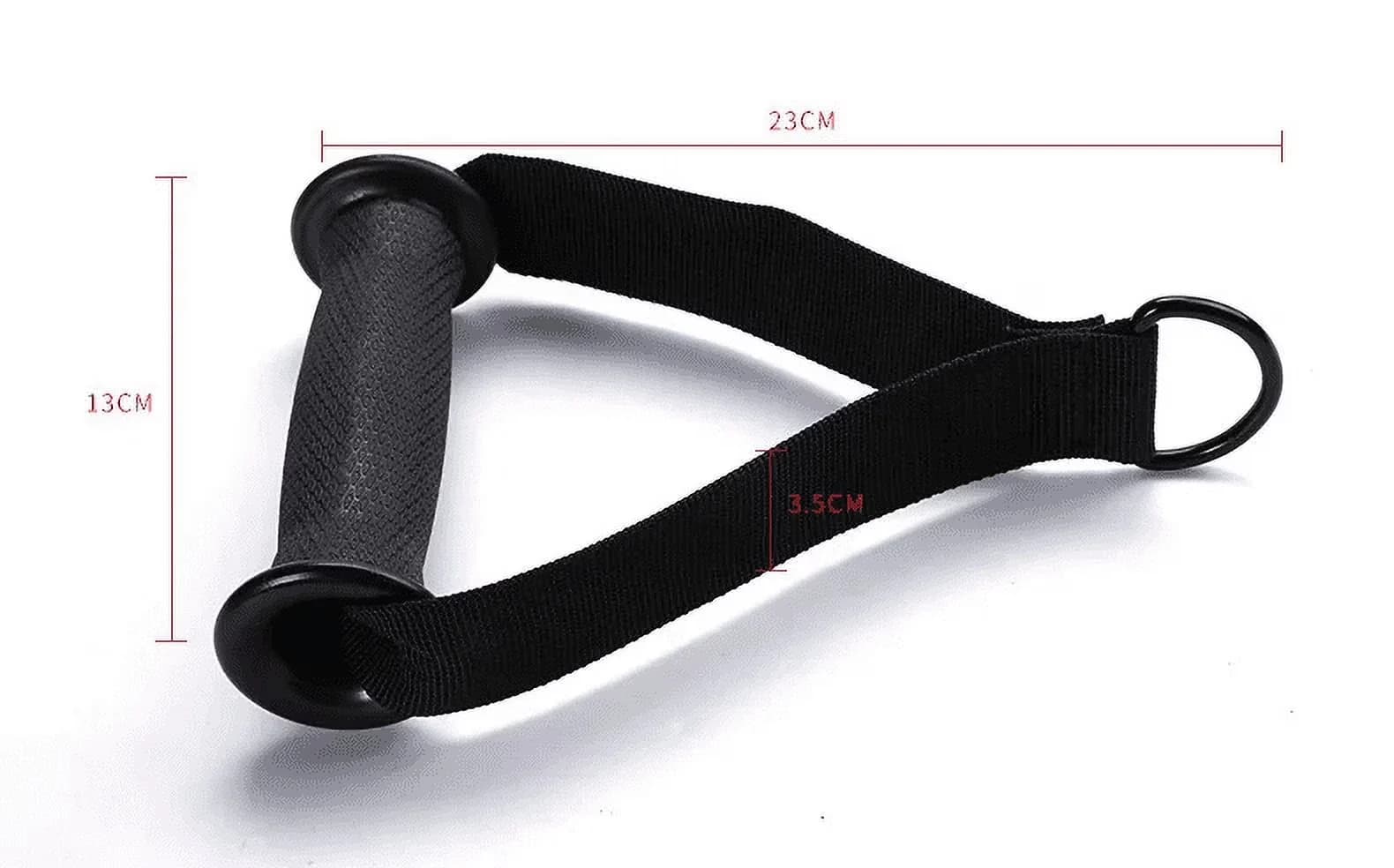 Efficient Home Gym Accessory with Heavy Duty, 1 Pair Exercise Cable Handles, Cable Machine Attachment Handles - Nylon Red Model A9F913