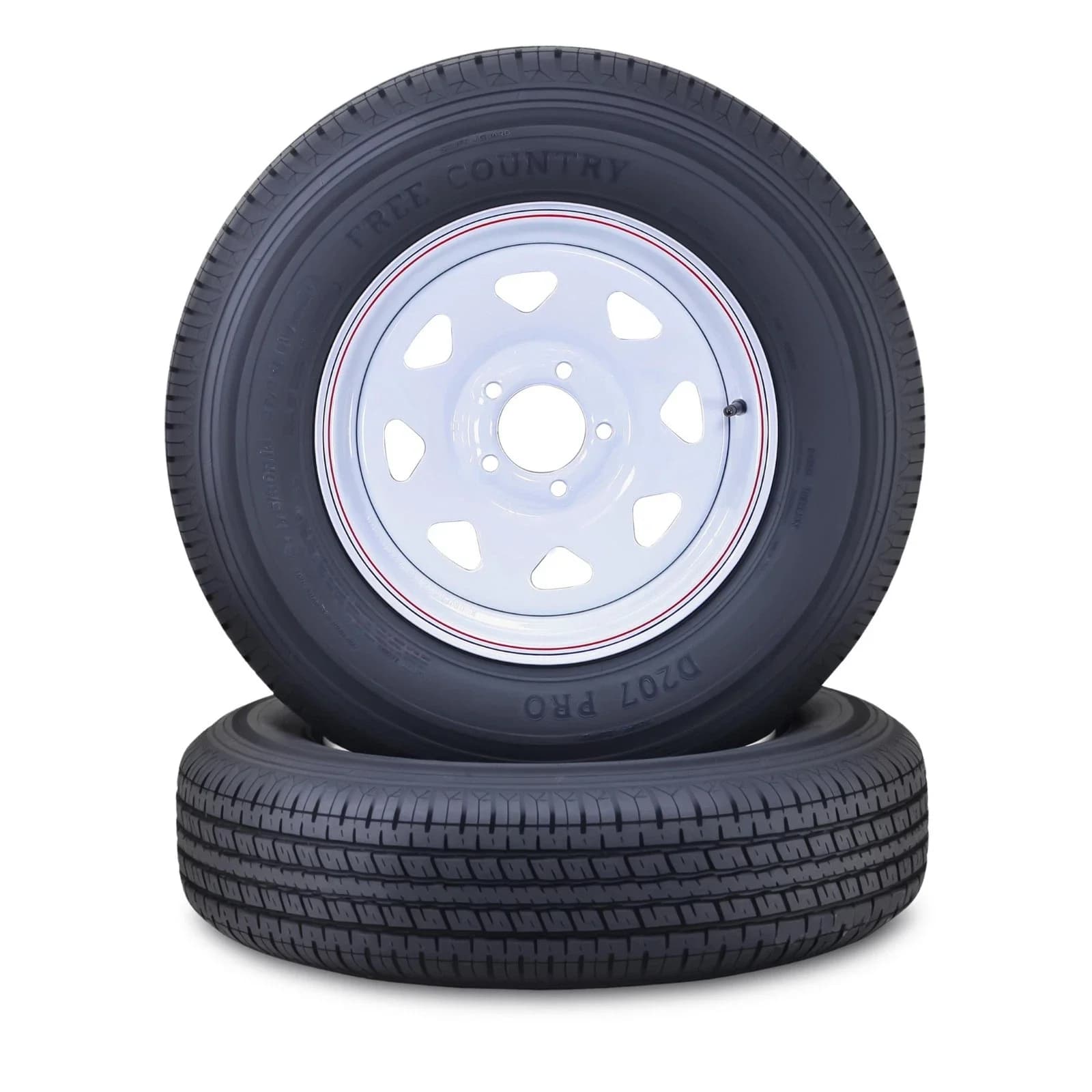 Stylish Trailer Tire with Durable Construction, SET 2 - ST175 for Multiple Applications Model CD49FC