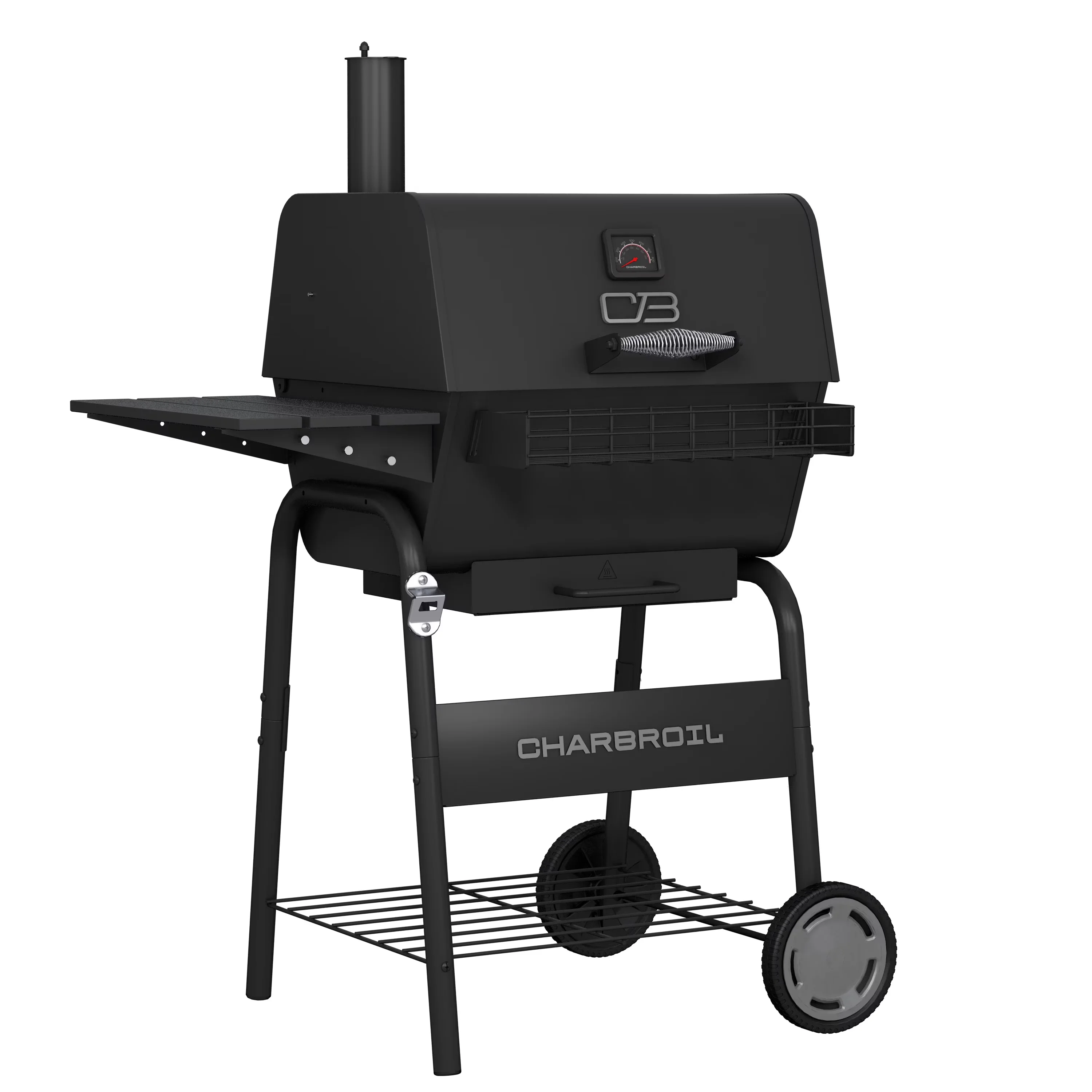 Sleek Charcoal Grill with Warming Rack, C-Line 665 - Multicolor Heavy Duty Steel Model D1A03C