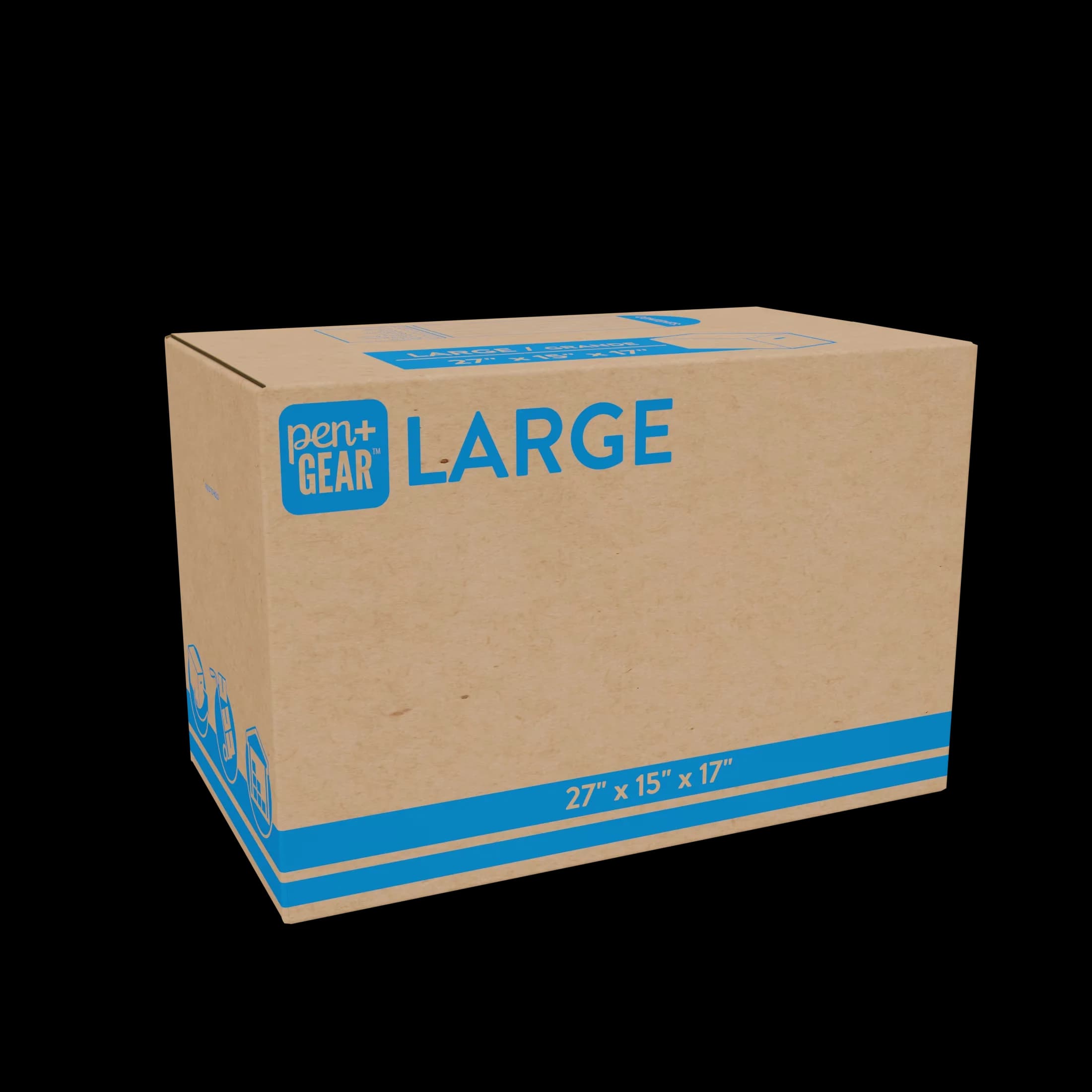 Sleek Moving with 15W, Kraft, Large Boxes - 27L - Traditional Style Model 7812C8